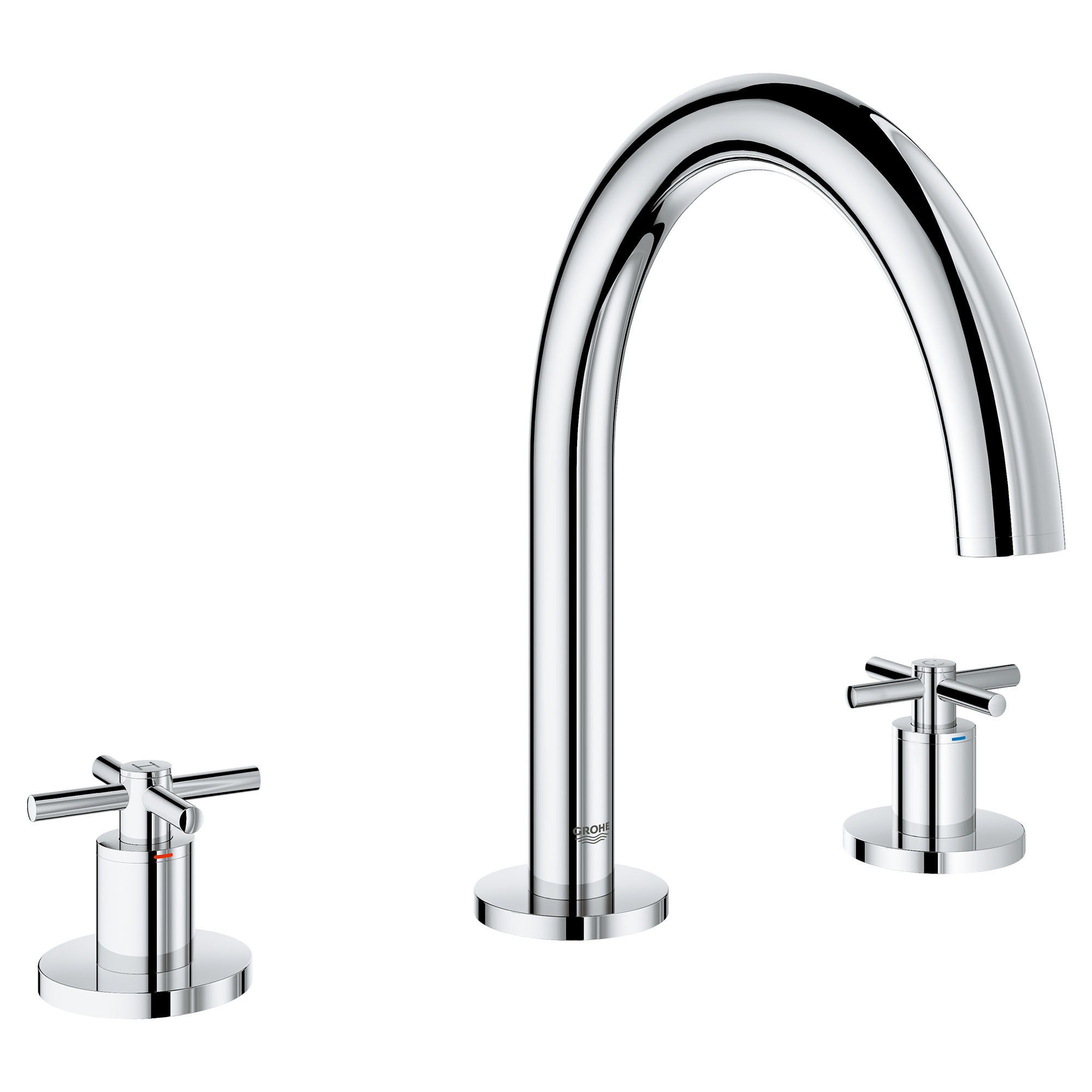 3-Hole 2-Handle Deck Mount Roman Tub Faucet