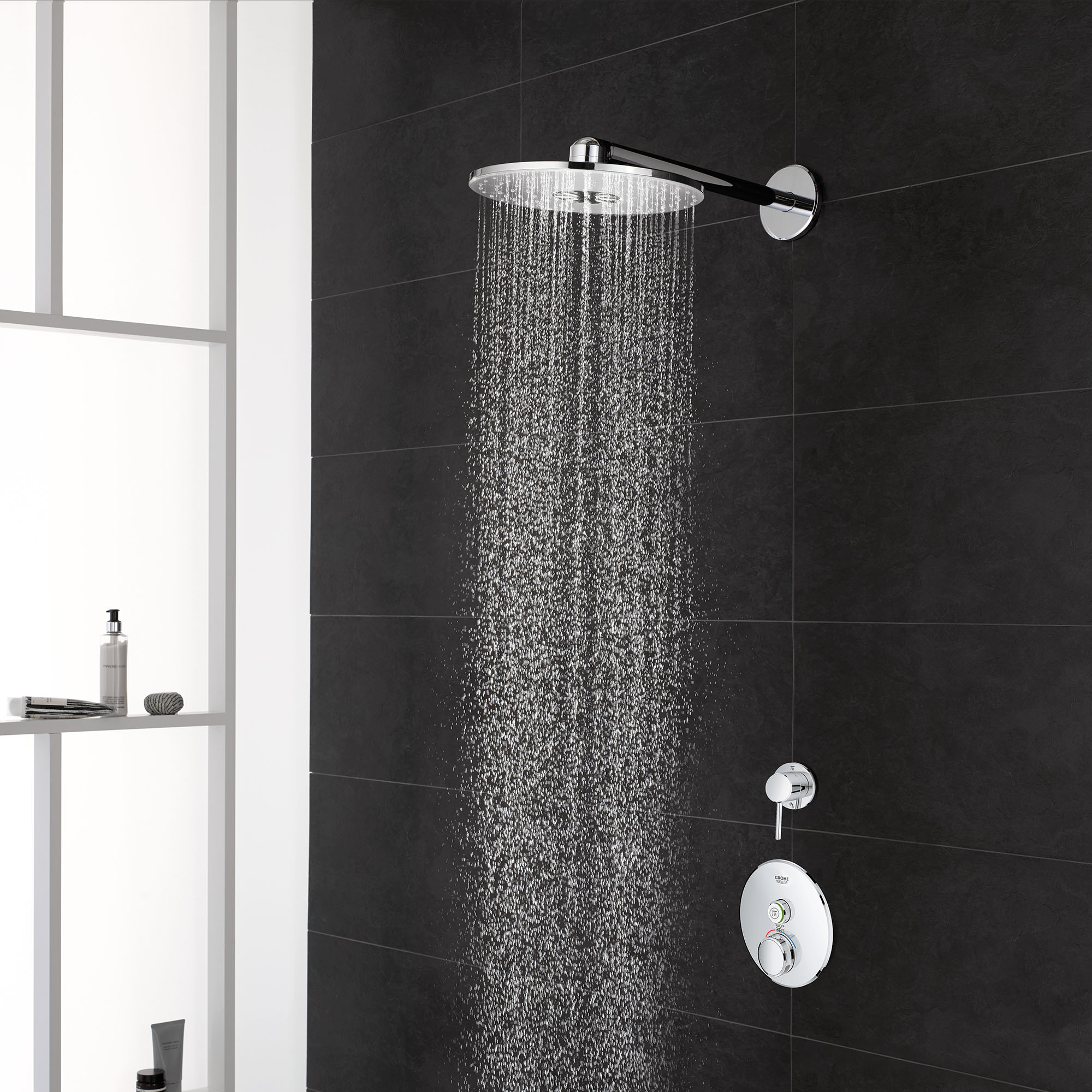 EUPHORIA SYSTEM 260  Shower panel Wall-mounted thermostatic shower panel  By Grohe