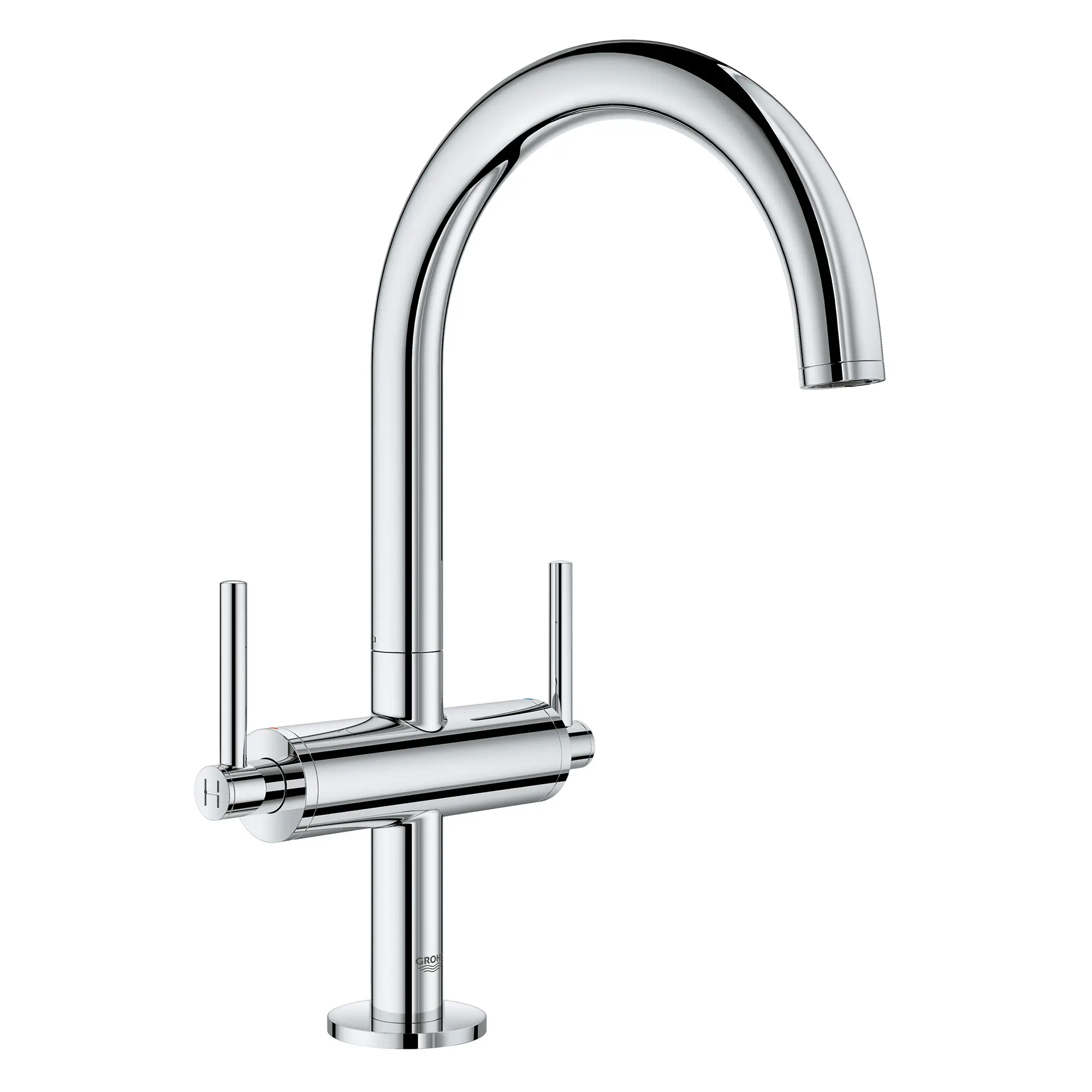 Single Hole Two-Handle L-Size Bathroom Faucet 1.2 GPM