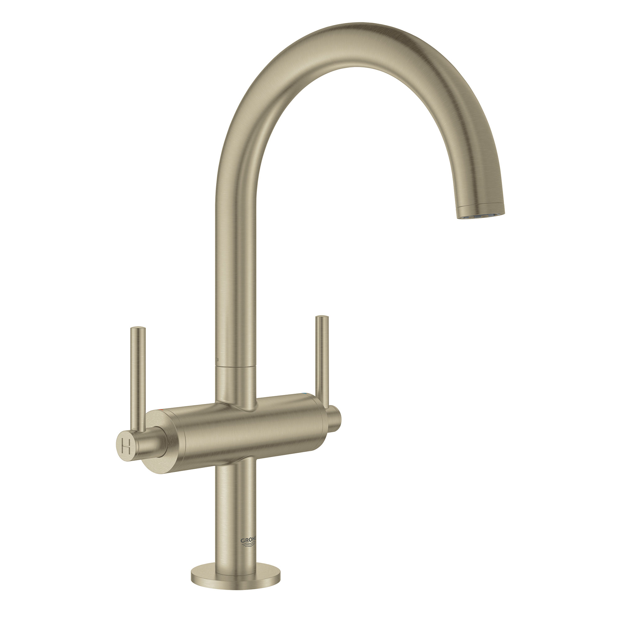 Single Hole Two-Handle L-Size Bathroom Faucet 1.2 GPM