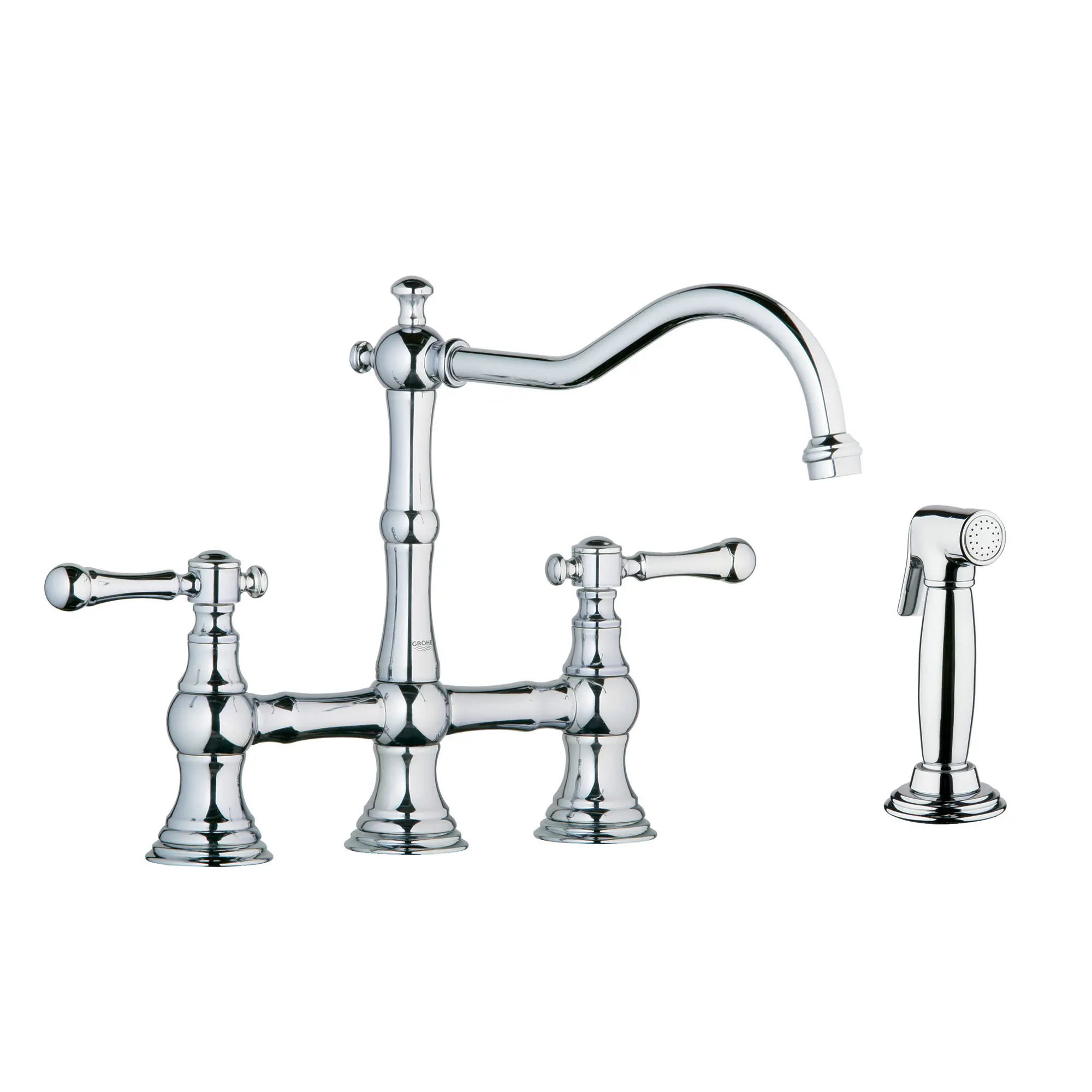 2-Handle Kitchen Faucet 2.2 GPM with Side Spray