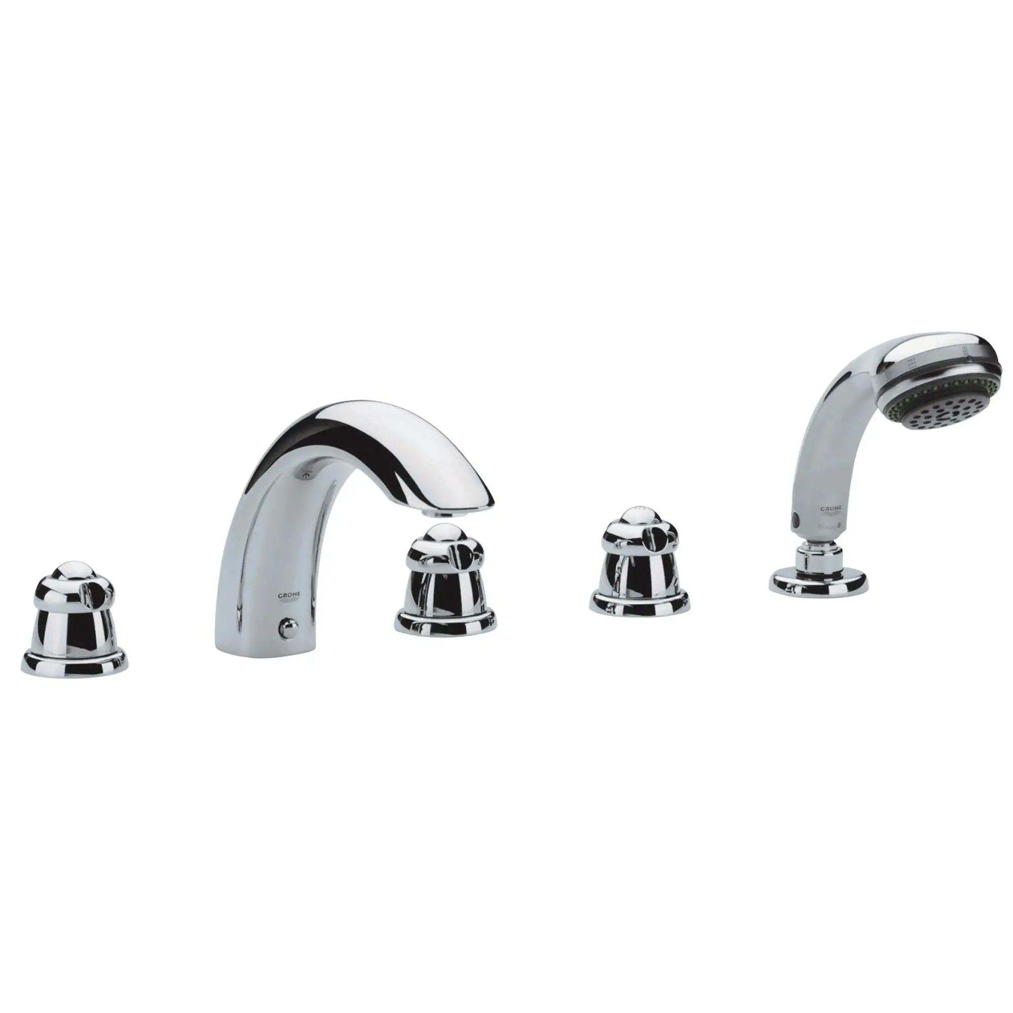 Five-Hole Bathtub Faucet with Handshower