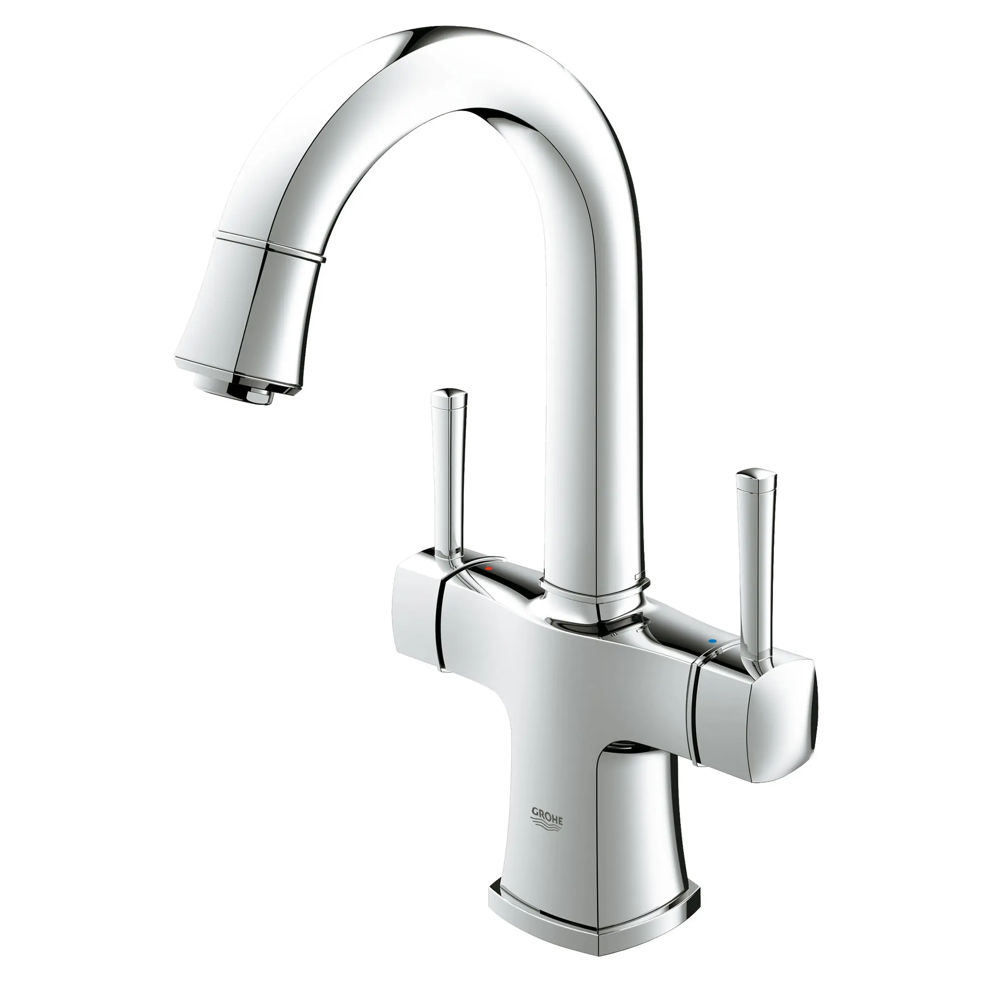 Single Hole 2-Handle L-Size Bathroom Faucet 1.2 GPM