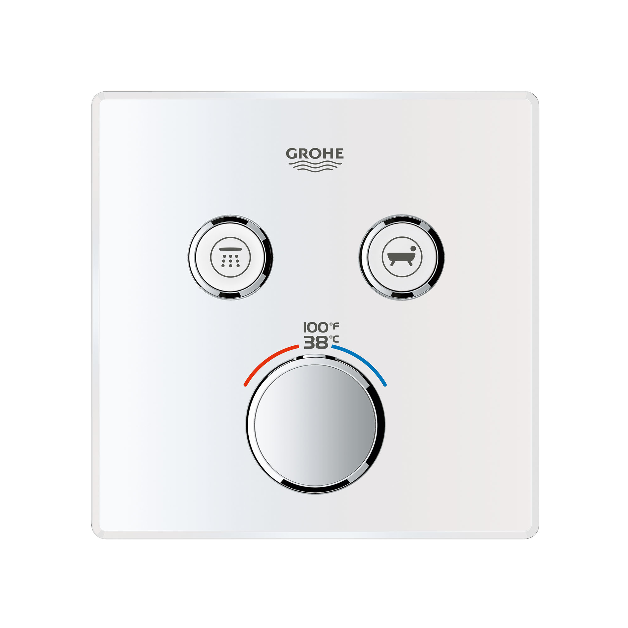 GrohTherm MC SmartControl Garniture de valve thermostatique à fonction double avec module de commande