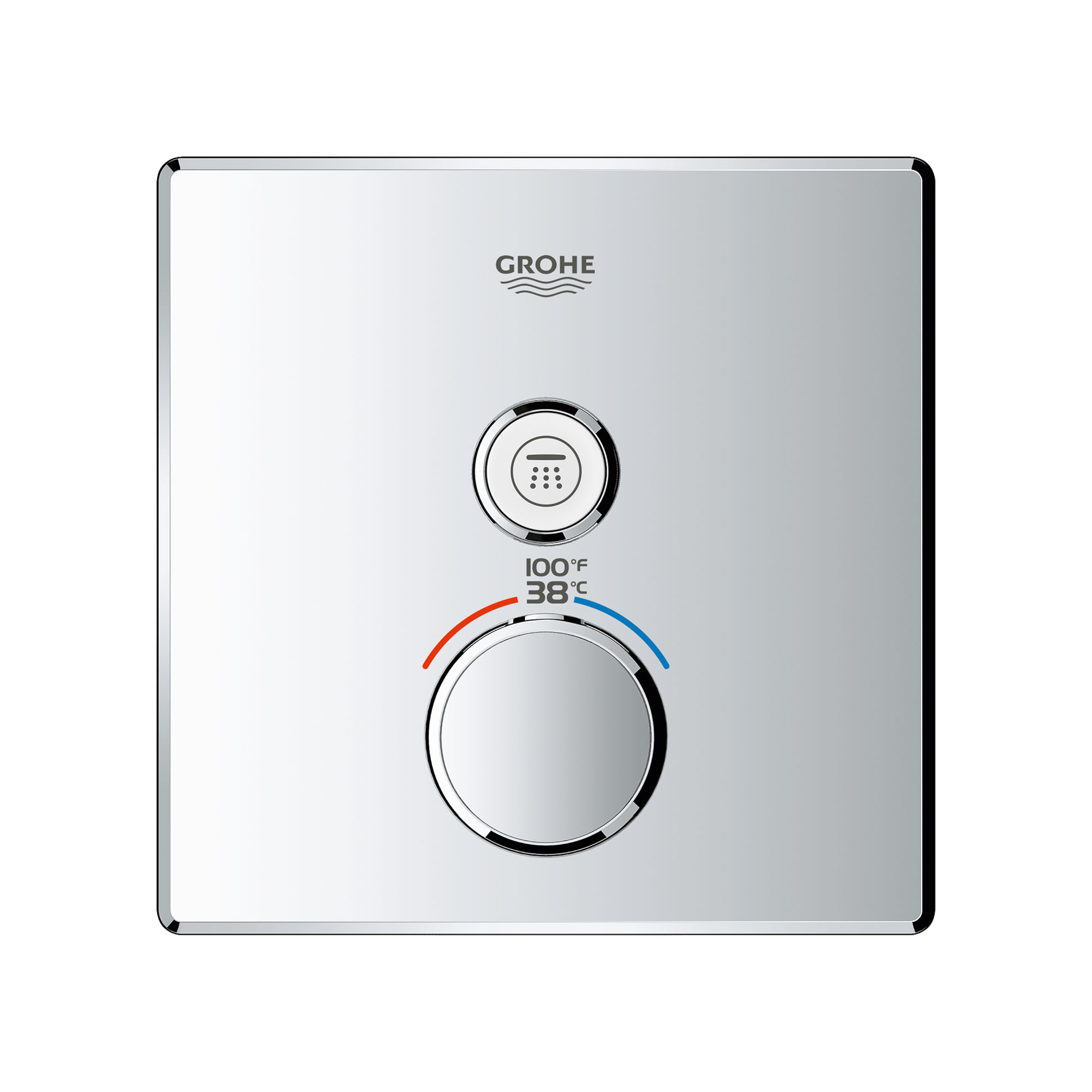 GrohTherm MC SmartControl Garniture de valve thermostatique à fonction simple avec module de commande