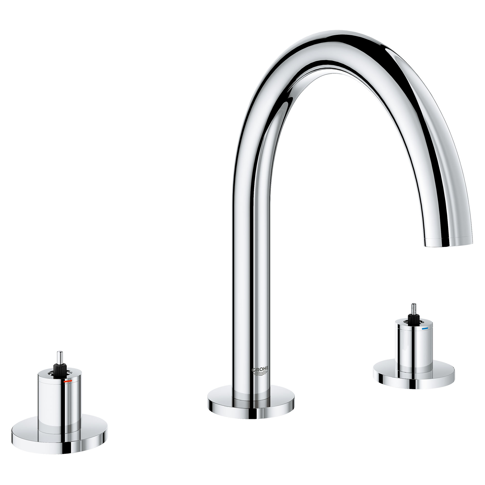 3-Hole 2-Handle Deck Mount Roman Tub Faucet