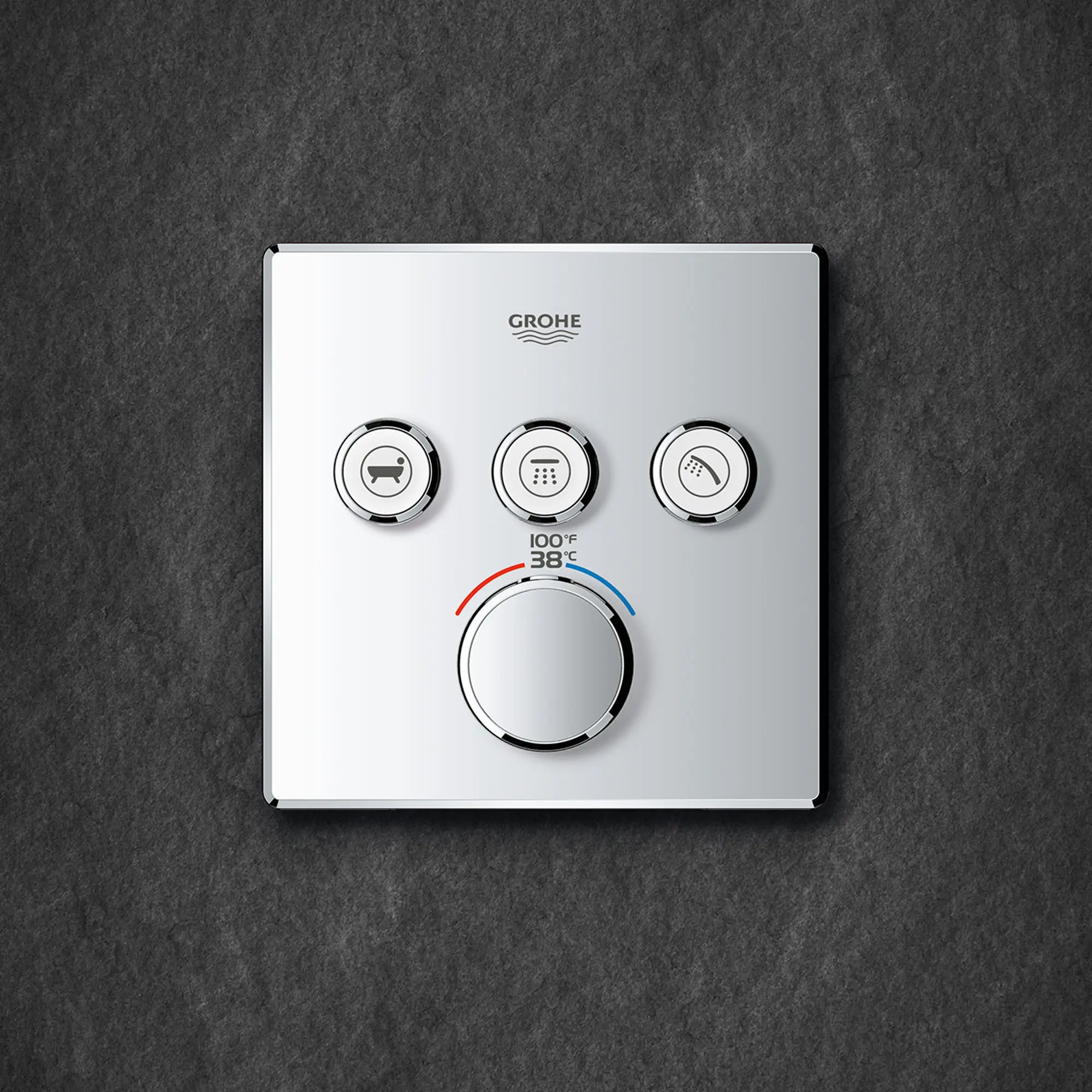 GrohTherm SmartControl Garniture de valve thermostatique à fonction triple