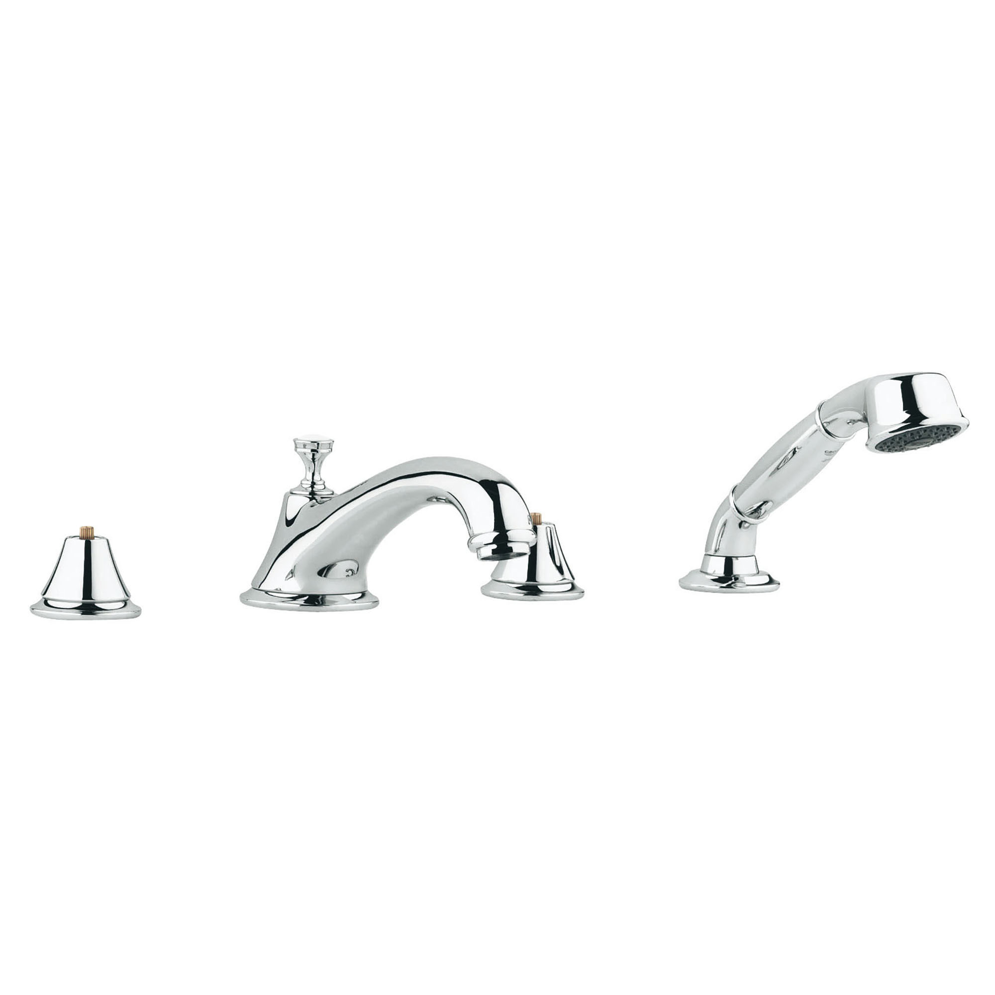 4-Hole 2-Handle Deck Mount Roman Tub Faucet with 9.5 L/min (2.5