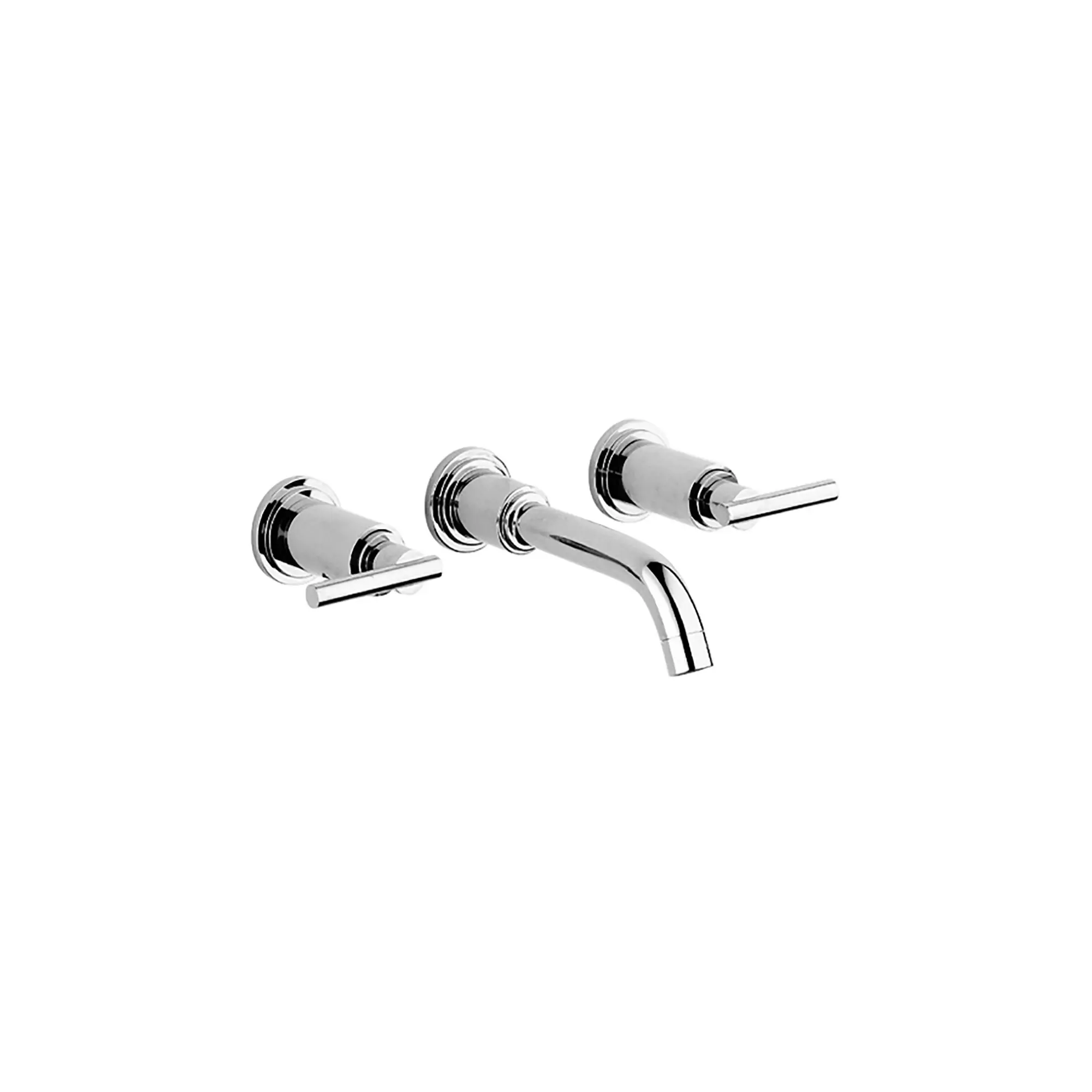 2-Handle 3-Hole Wall Mount Vessel Bathroom Faucet  4.5 L/min (1.2 gpm)