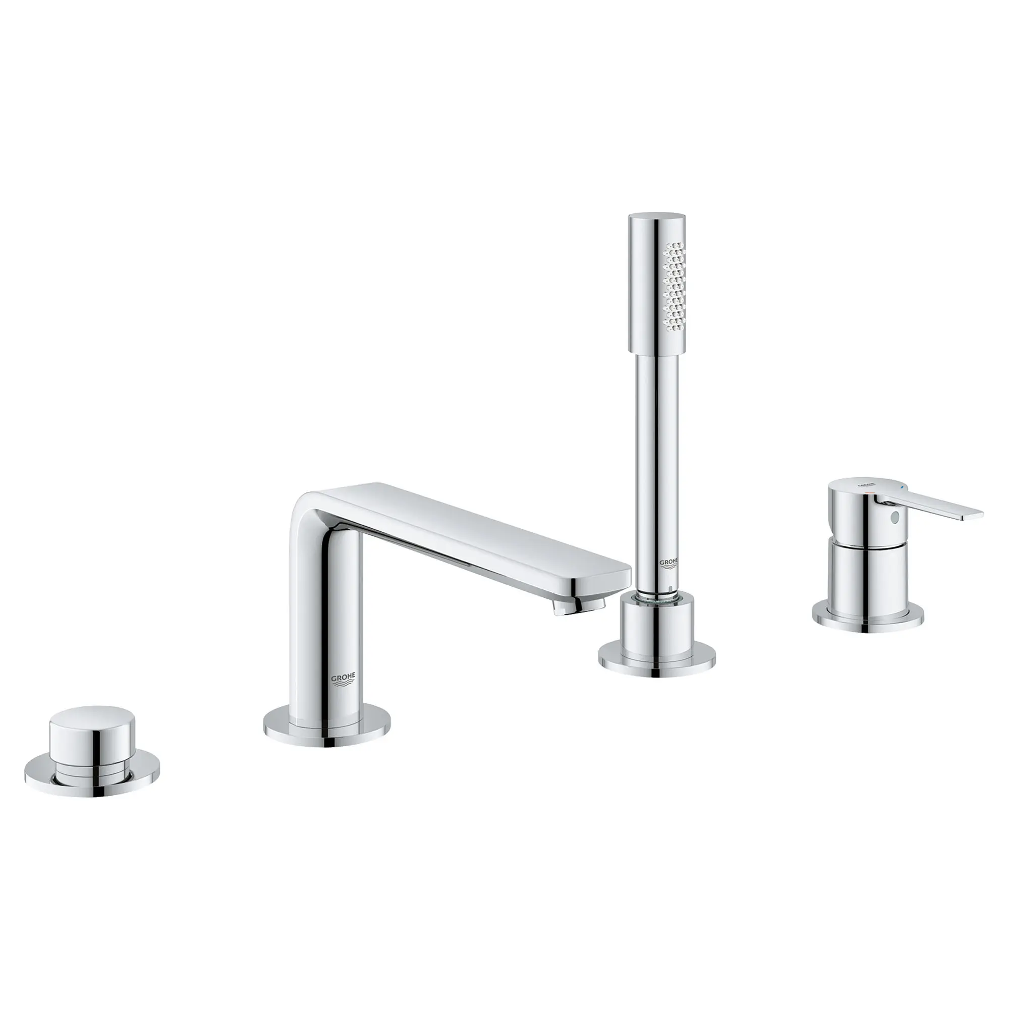 4-Hole Single-Handle Deck Mount Roman Tub Faucet with 6.6 L/min (1.75 gpm) Hand Shower