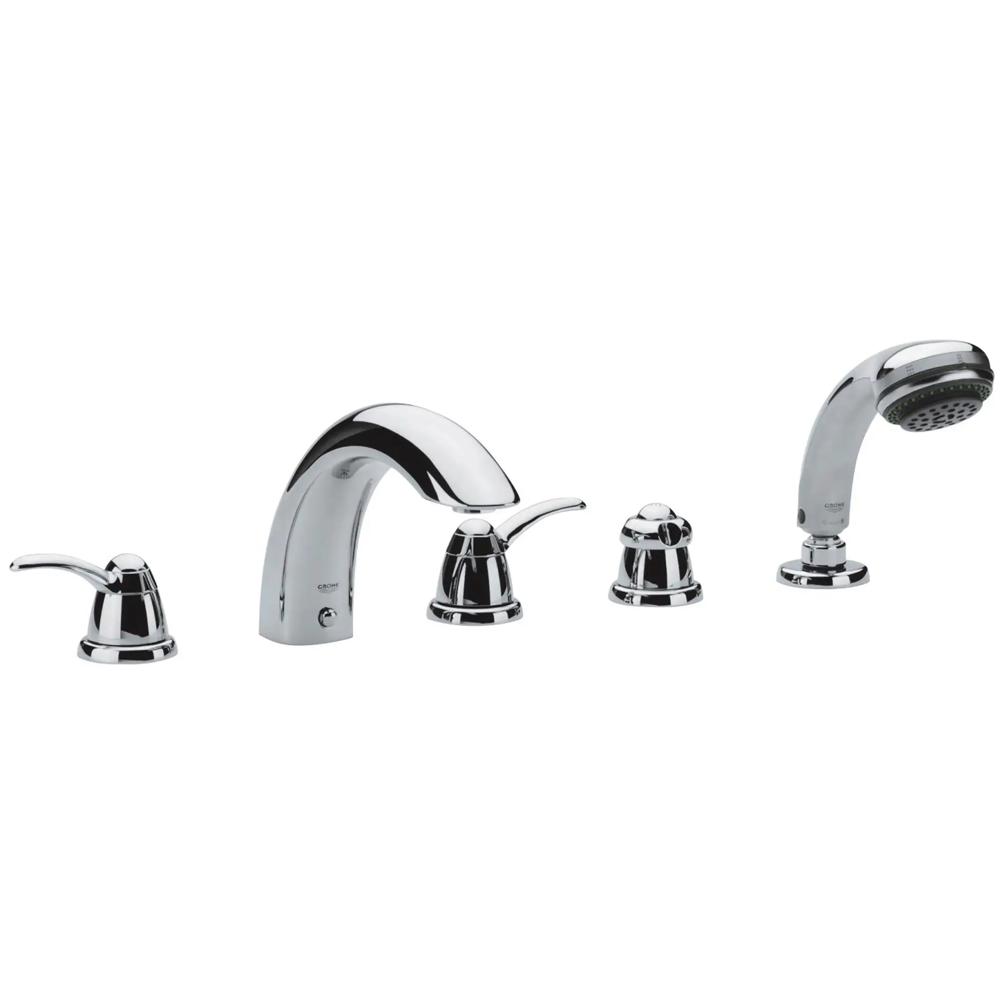 Five-Hole Bathtub Faucet with Handshower