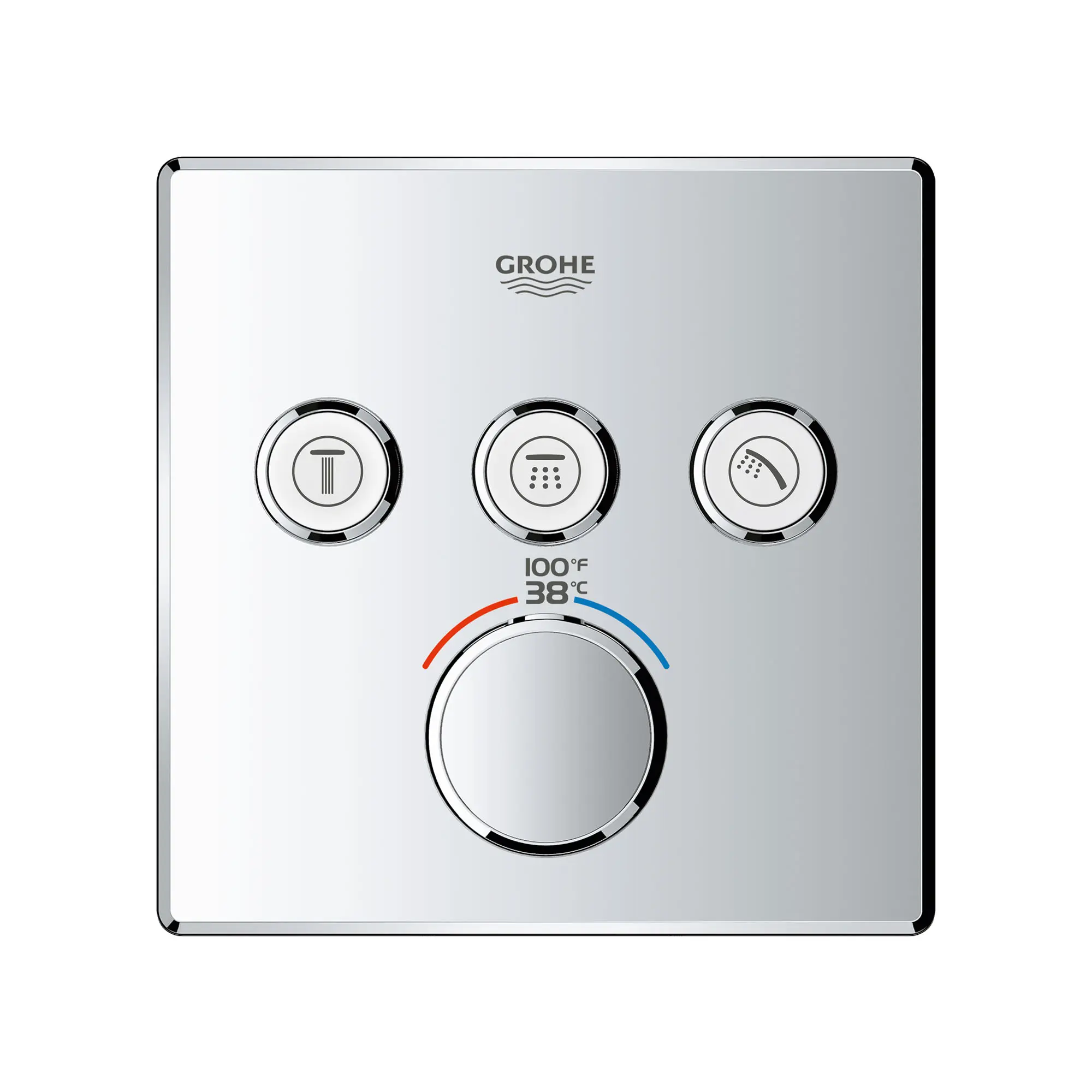 GrohTherm SmartControl Garniture de valve thermostatique à fonction triple