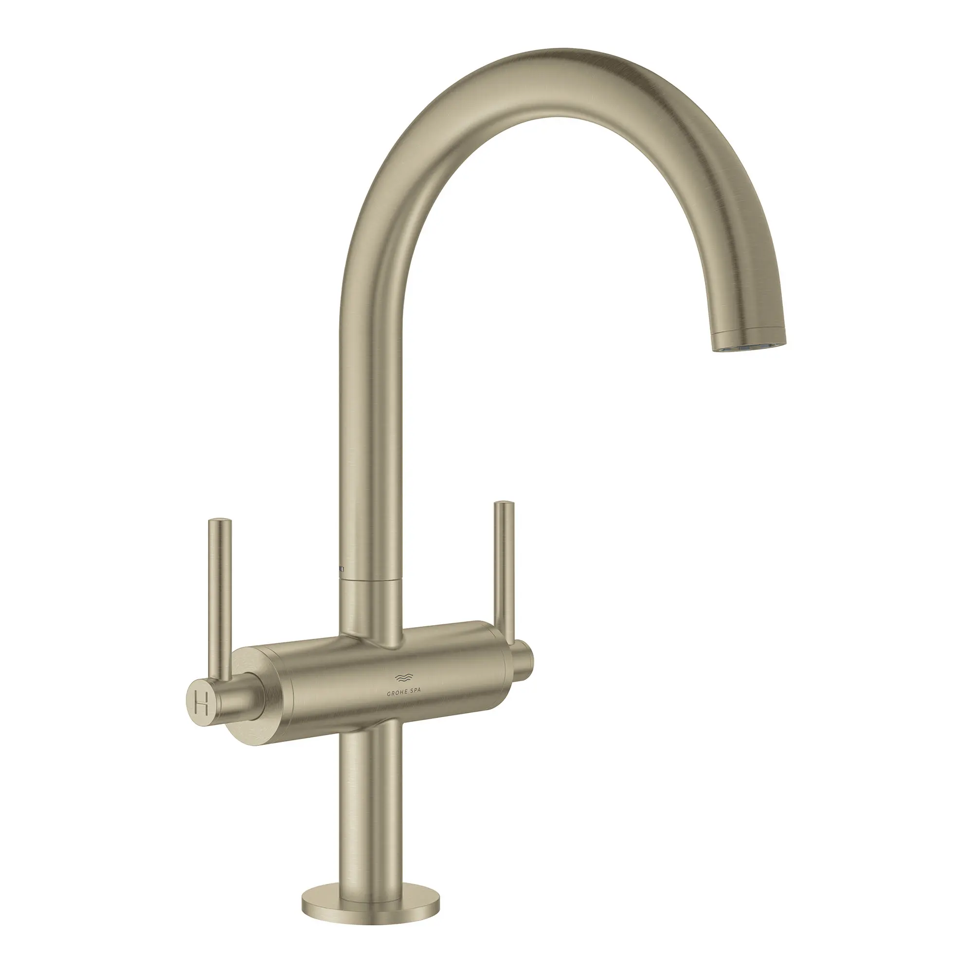 Single Hole Two-Handle L-Size Bathroom Faucet 4.6 L/min (1.2 GPM)