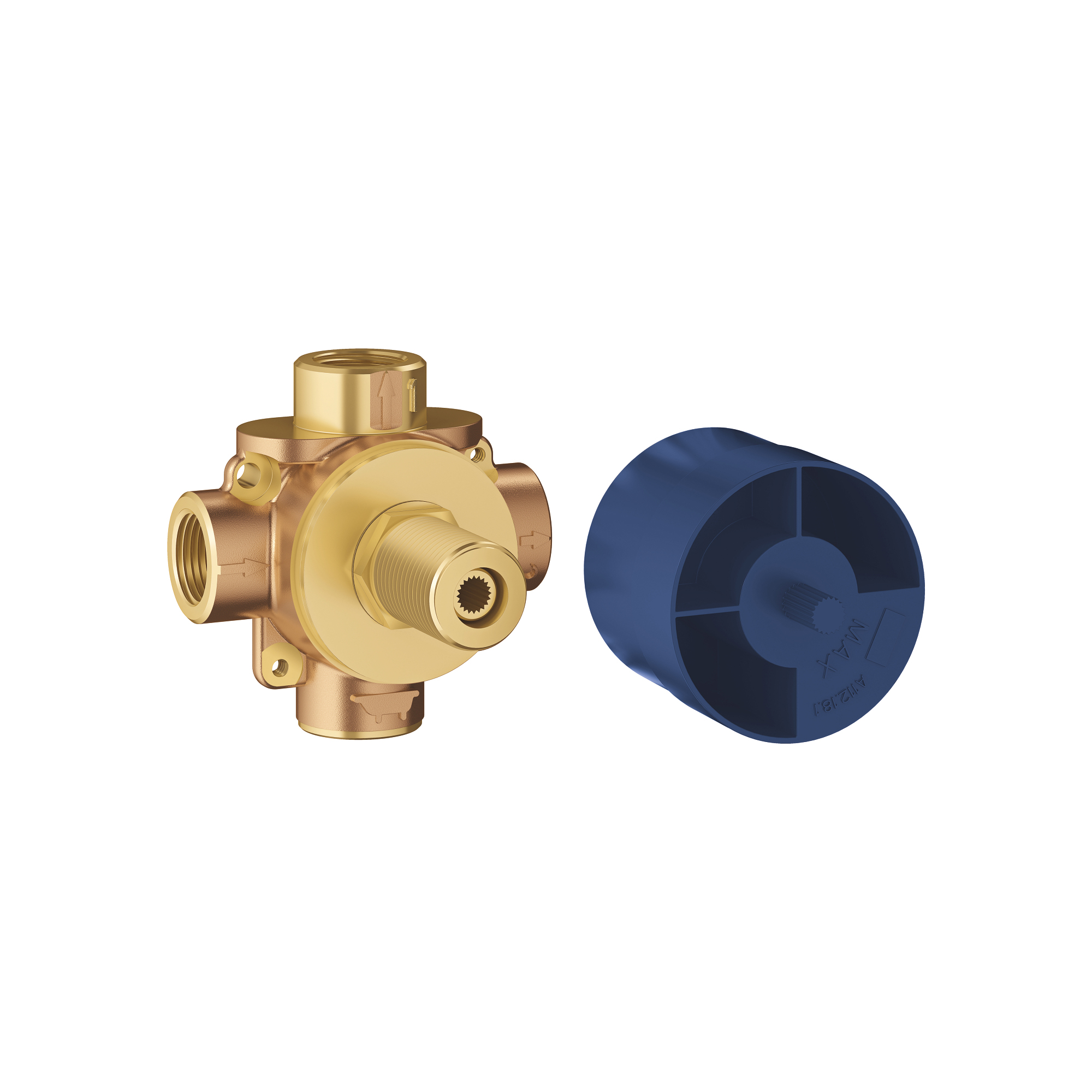 3-Way Diverter Rough-In Valve (Shared Functions)