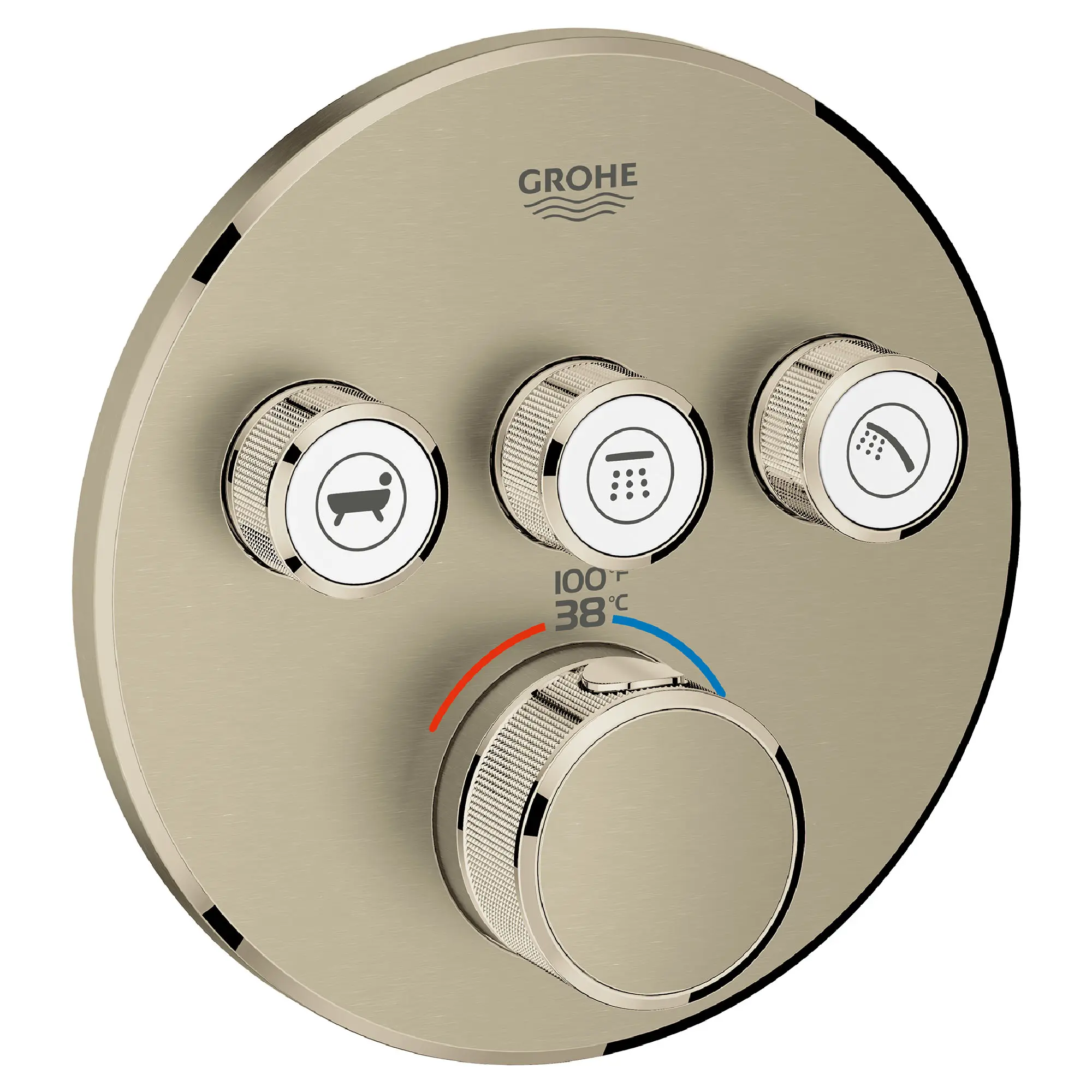 GrohTherm SmartControl Garniture de valve thermostatique à fonction triple