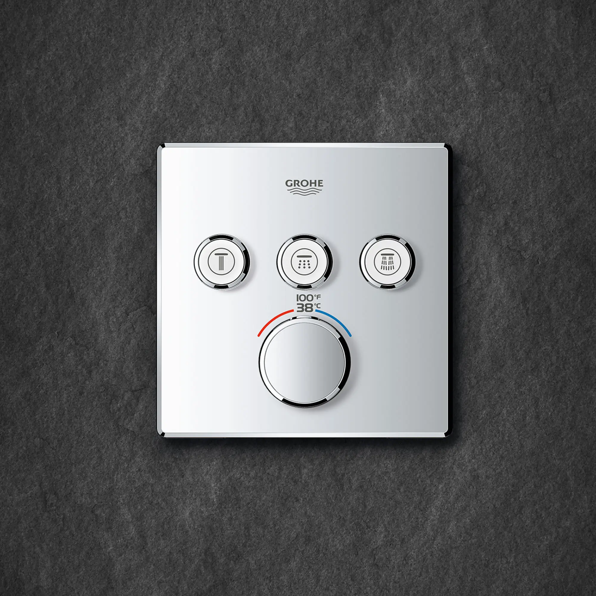 GrohTherm SmartControl Garniture de valve thermostatique à fonction triple