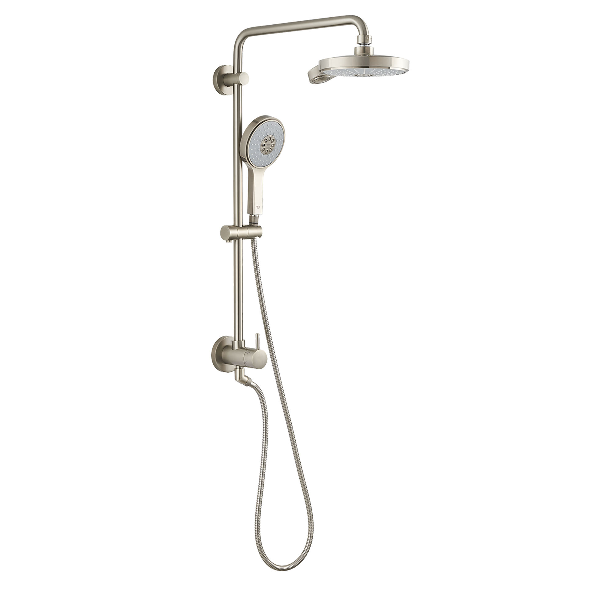 GROHE Bare Euphoria 25 in. Retrofit 1-Jet Shower System in Brushed Nickel  Infinity 26487EN0 - The Home Depot