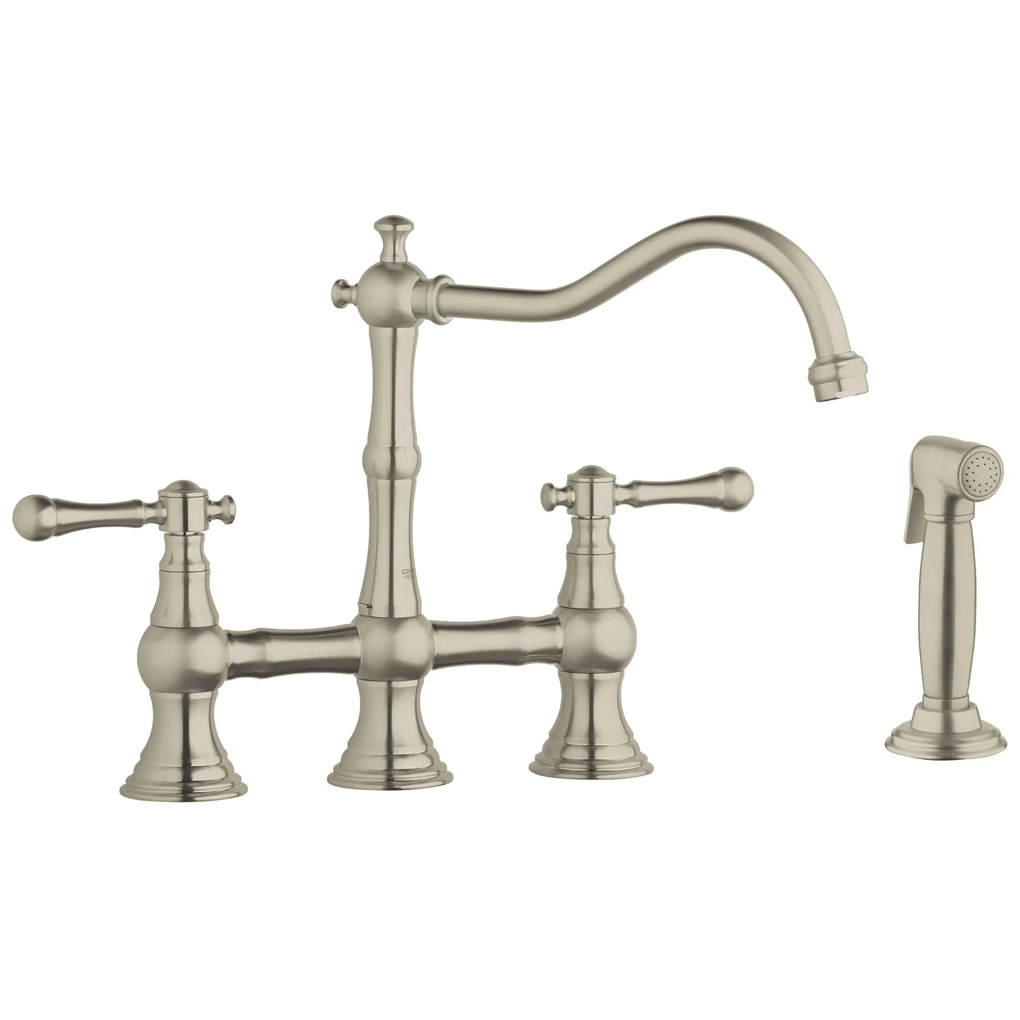 2-Handle Kitchen Faucet 2.2 GPM with Side Spray