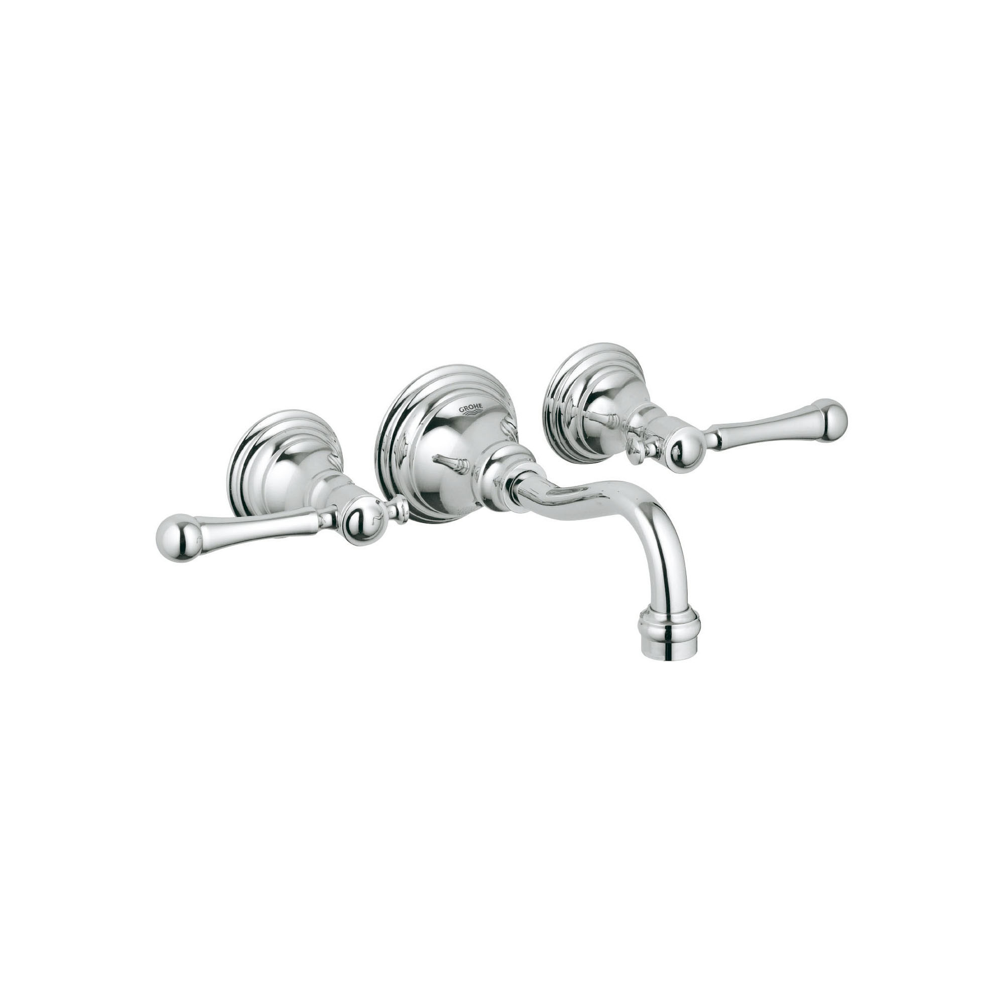 2-Handle Wall Mount Faucet 1.5 GPM