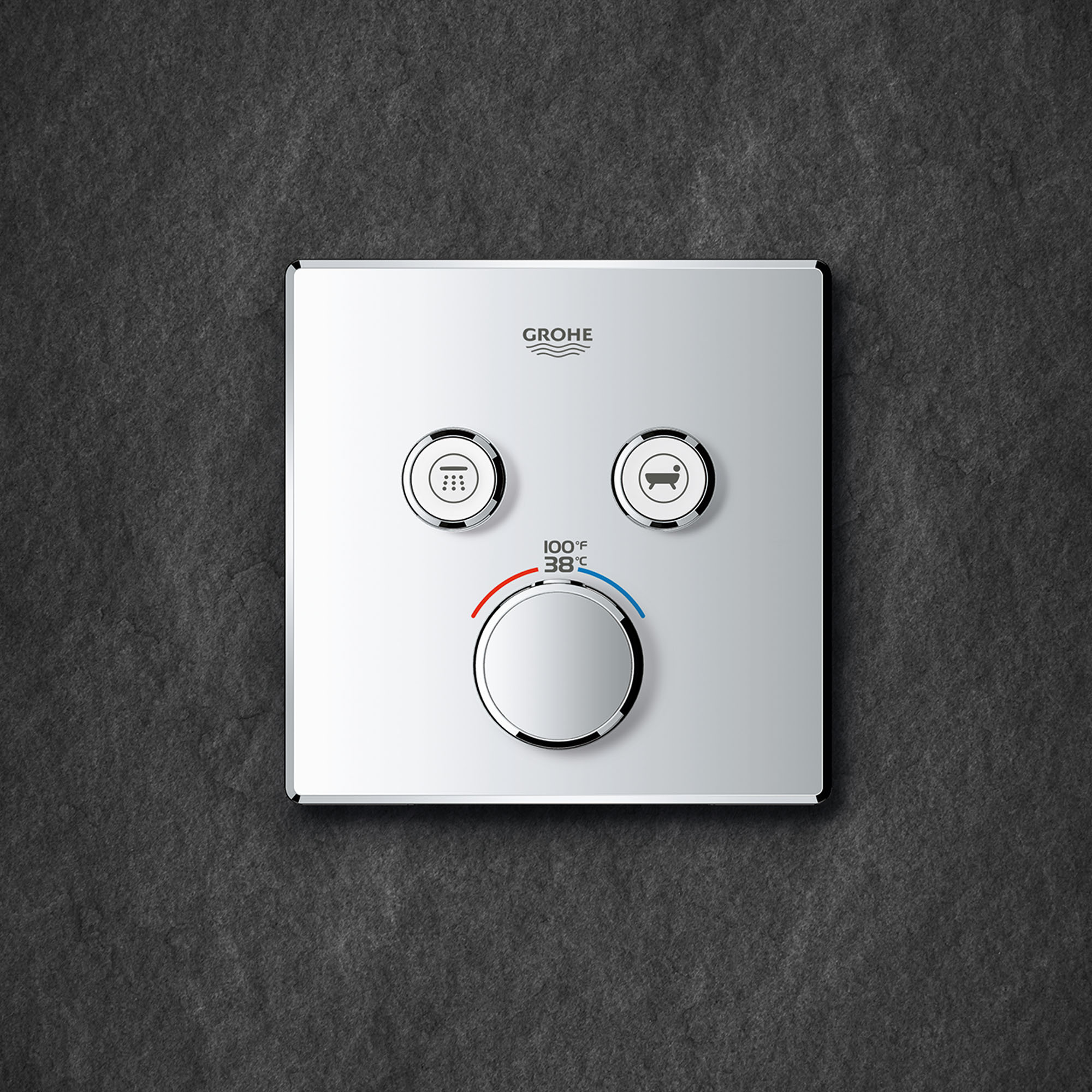 GrohTherm MC SmartControl Garniture de valve thermostatique à fonction double avec module de commande