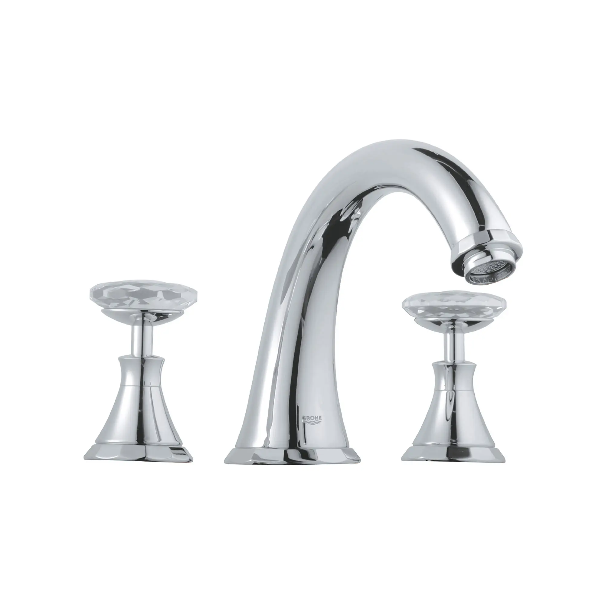 3-Hole 2-Handle Deck Mount Roman Tub Faucet with Hand Shower