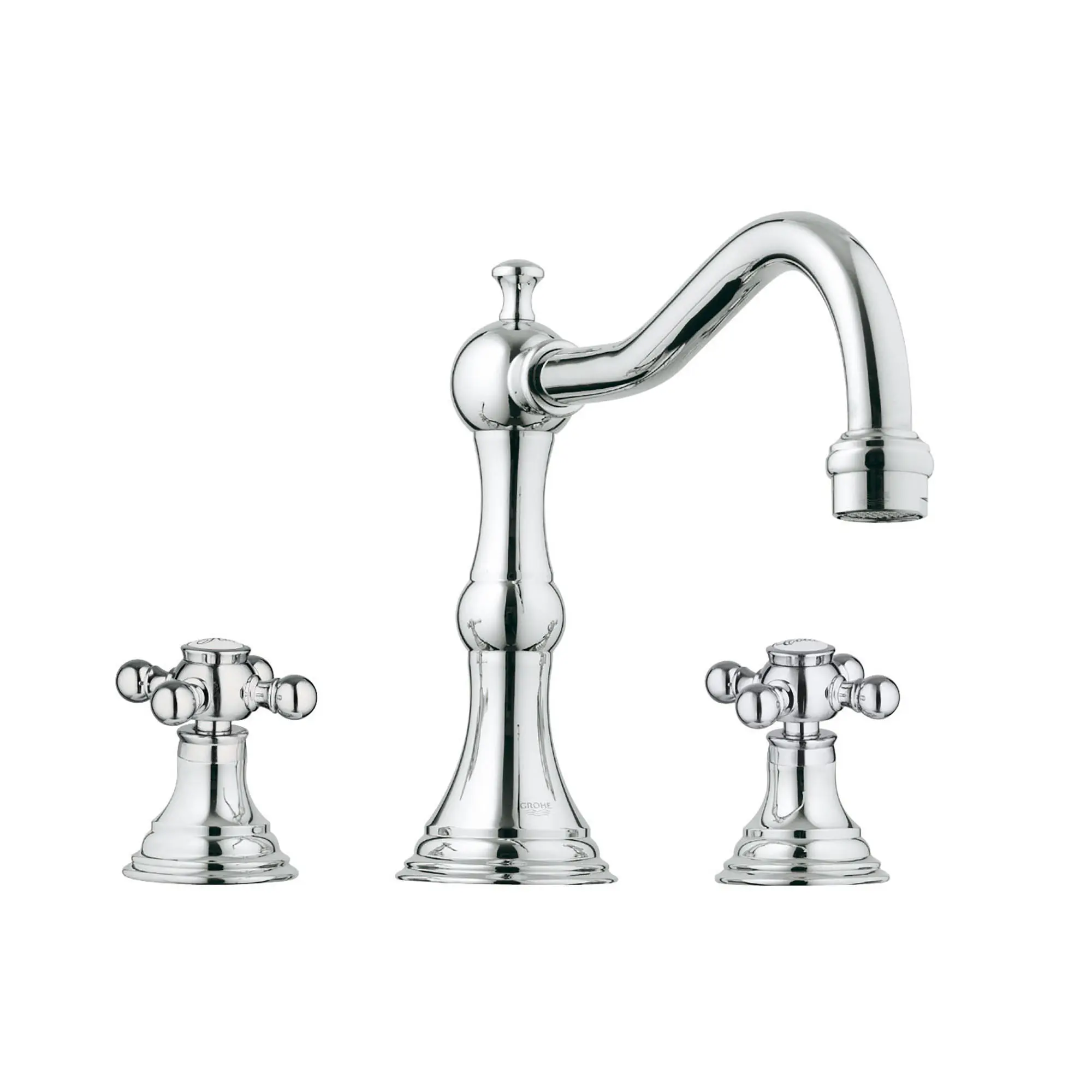 3-Hole 2-Handle Deck Mount Roman Tub Faucet