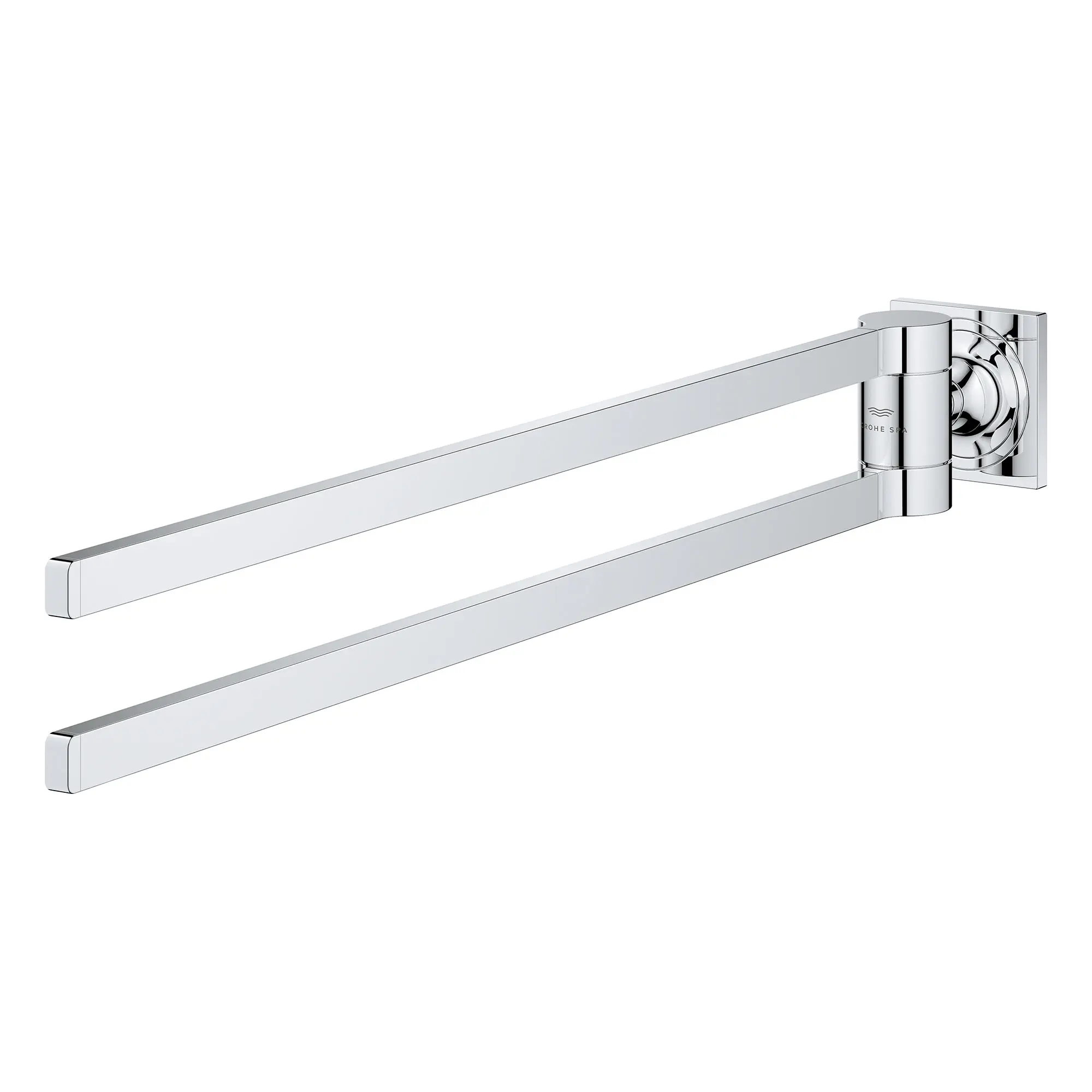 Double towel bar chrome sale