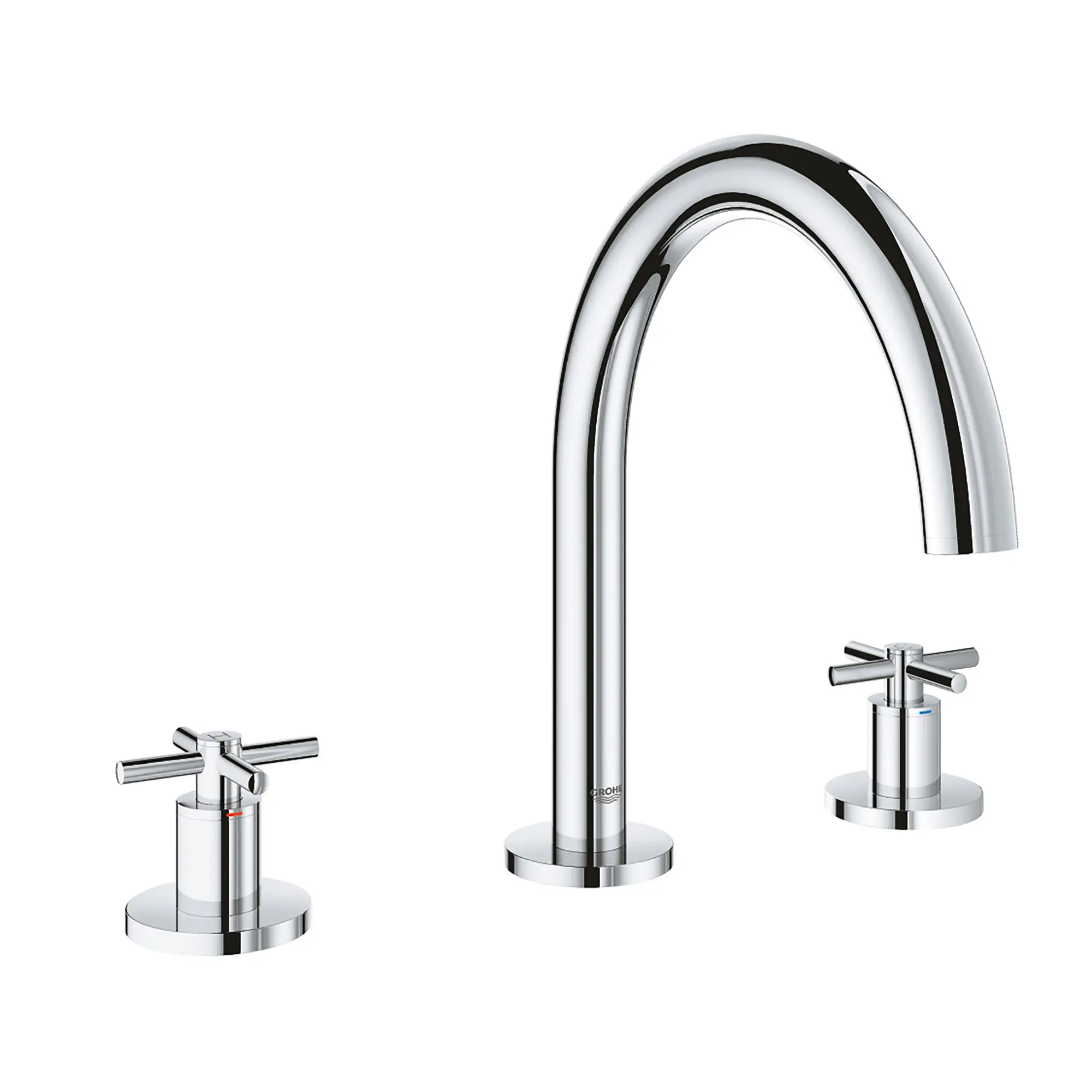 3-Hole 2-Handle Deck Mount Roman Tub Faucet