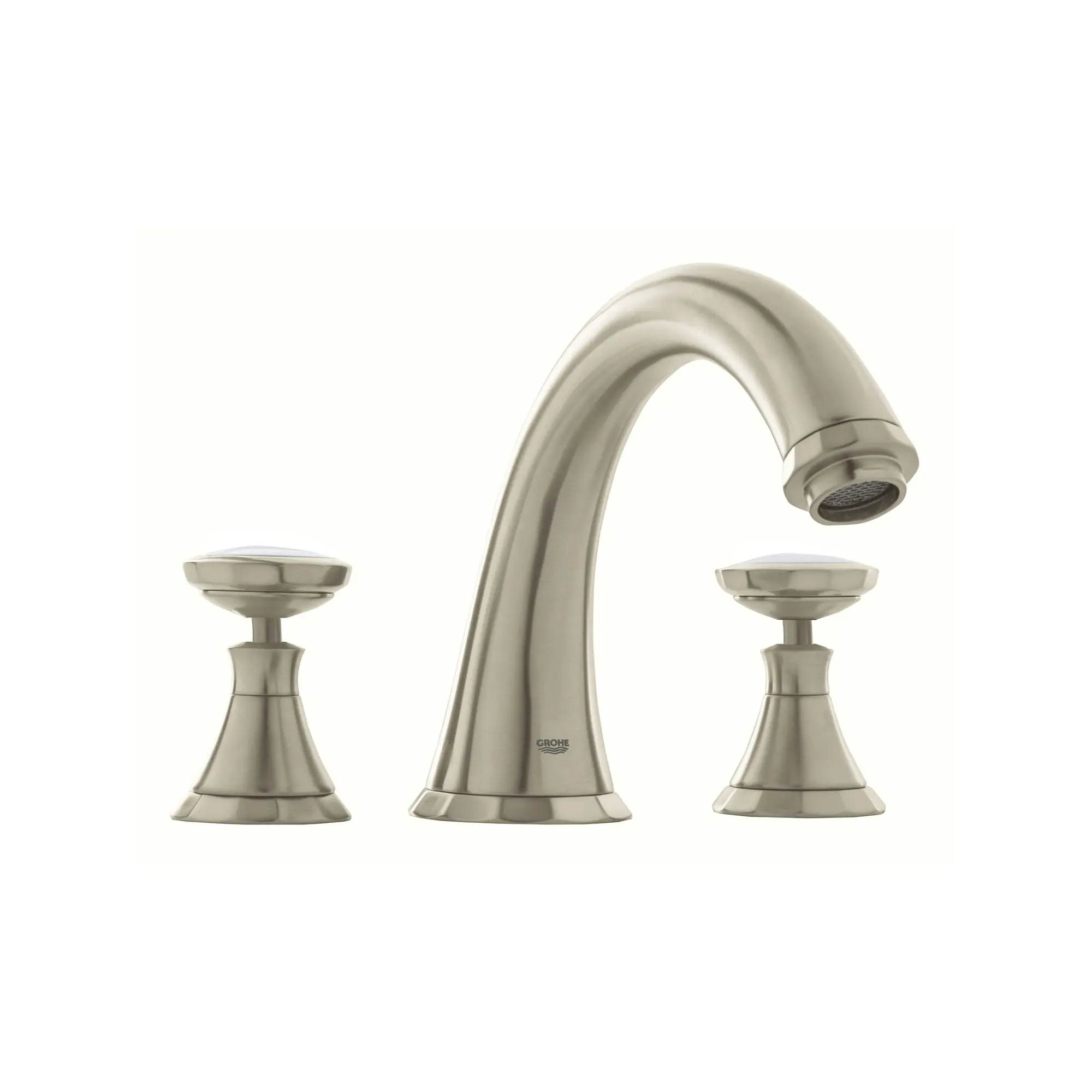 3-Hole 2-Handle Deck Mount Roman Tub Faucet with Hand Shower