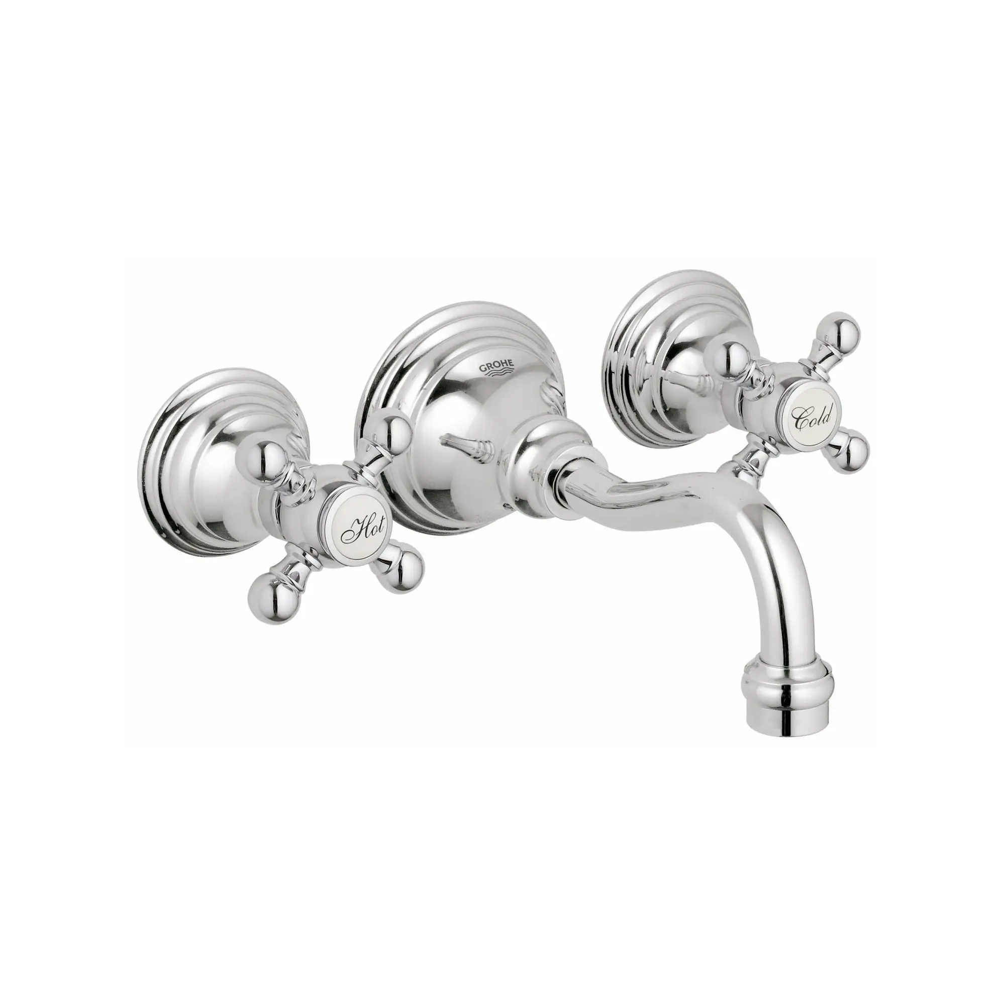 2-Handle Wall Mount Faucet 1.5 GPM