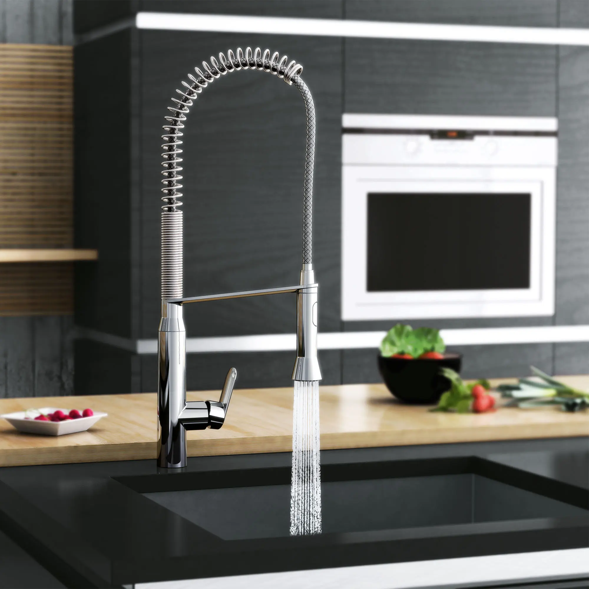 K7 Single-Handle Semi-Pro Dual Spray Kitchen Faucet 1.75 GPM (6.6 L/min)