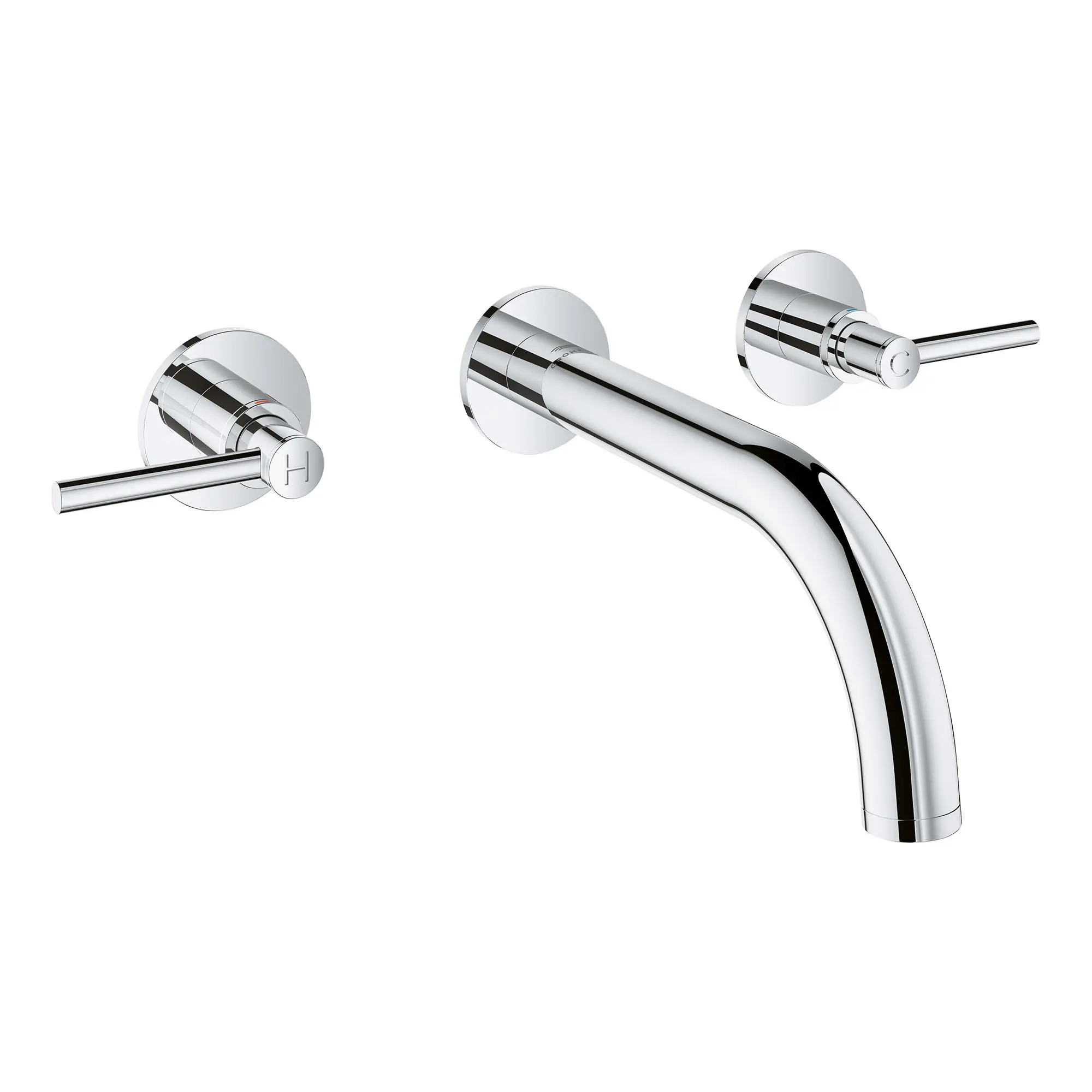 2-Handle Wall Mount Faucet 1.2 GPM