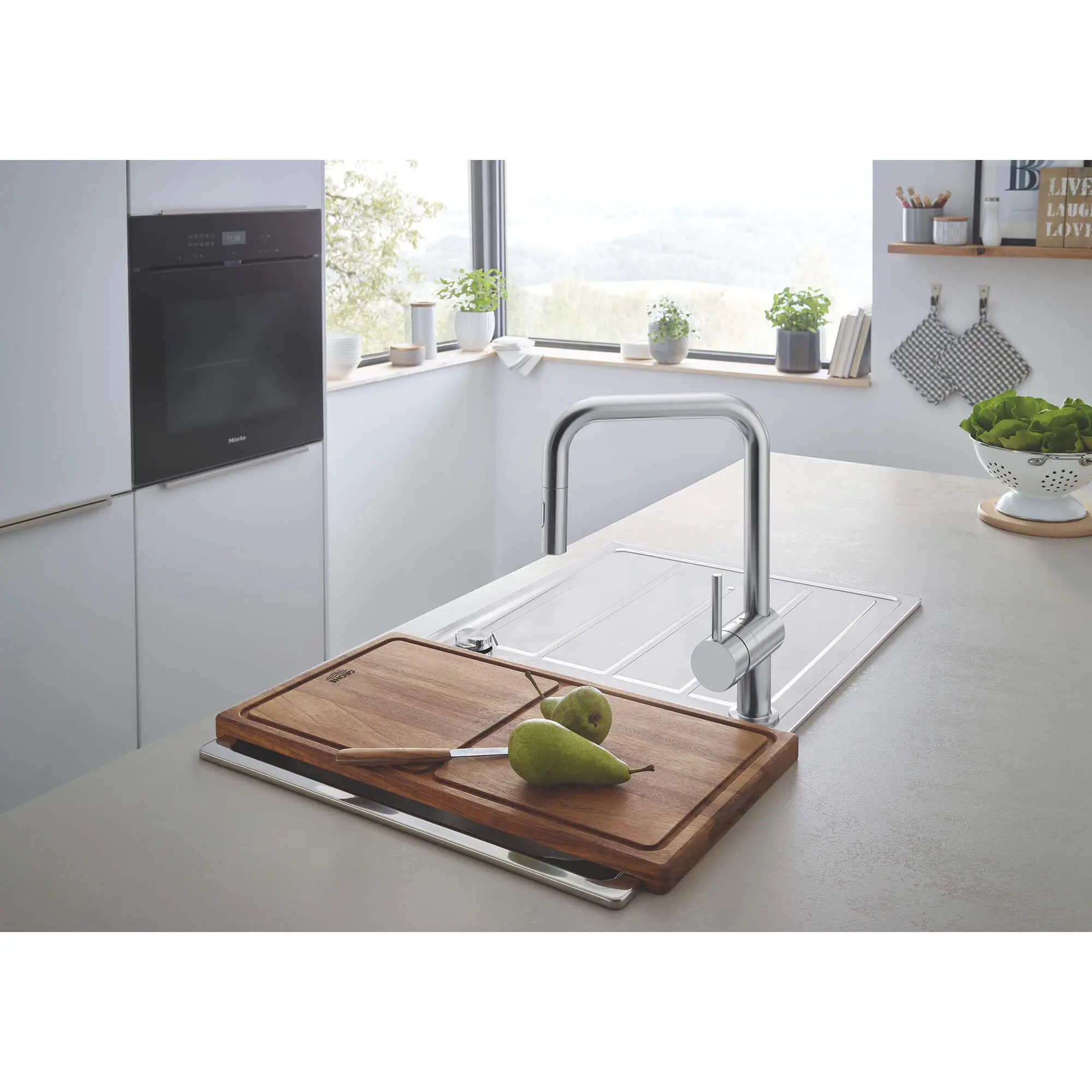 Single-Handle Pull Down Kitchen Faucet Dual Spray 6.6 L/min (1.75 gpm)