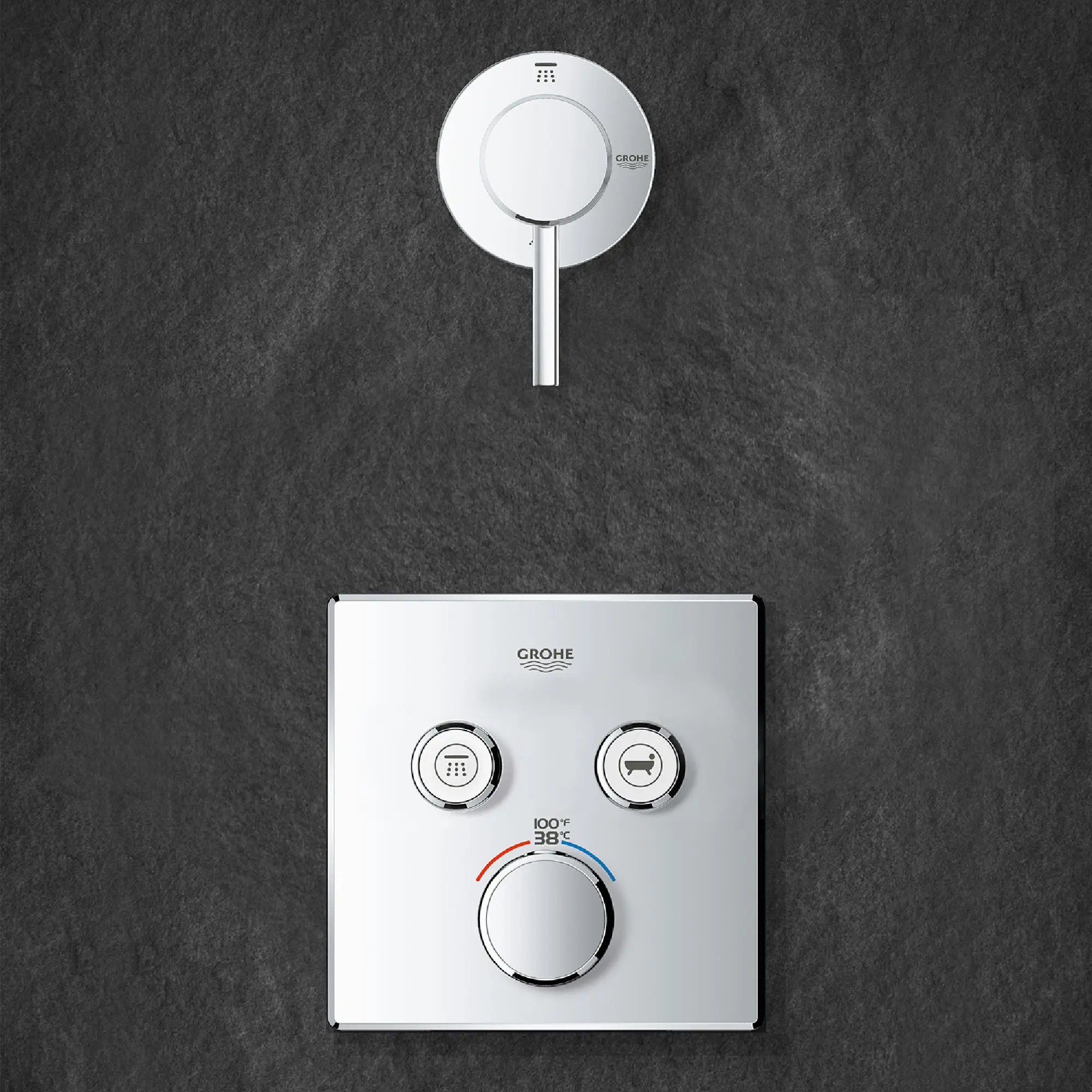 GrohTherm SmartControl Garniture de valve thermostatique à fonction double