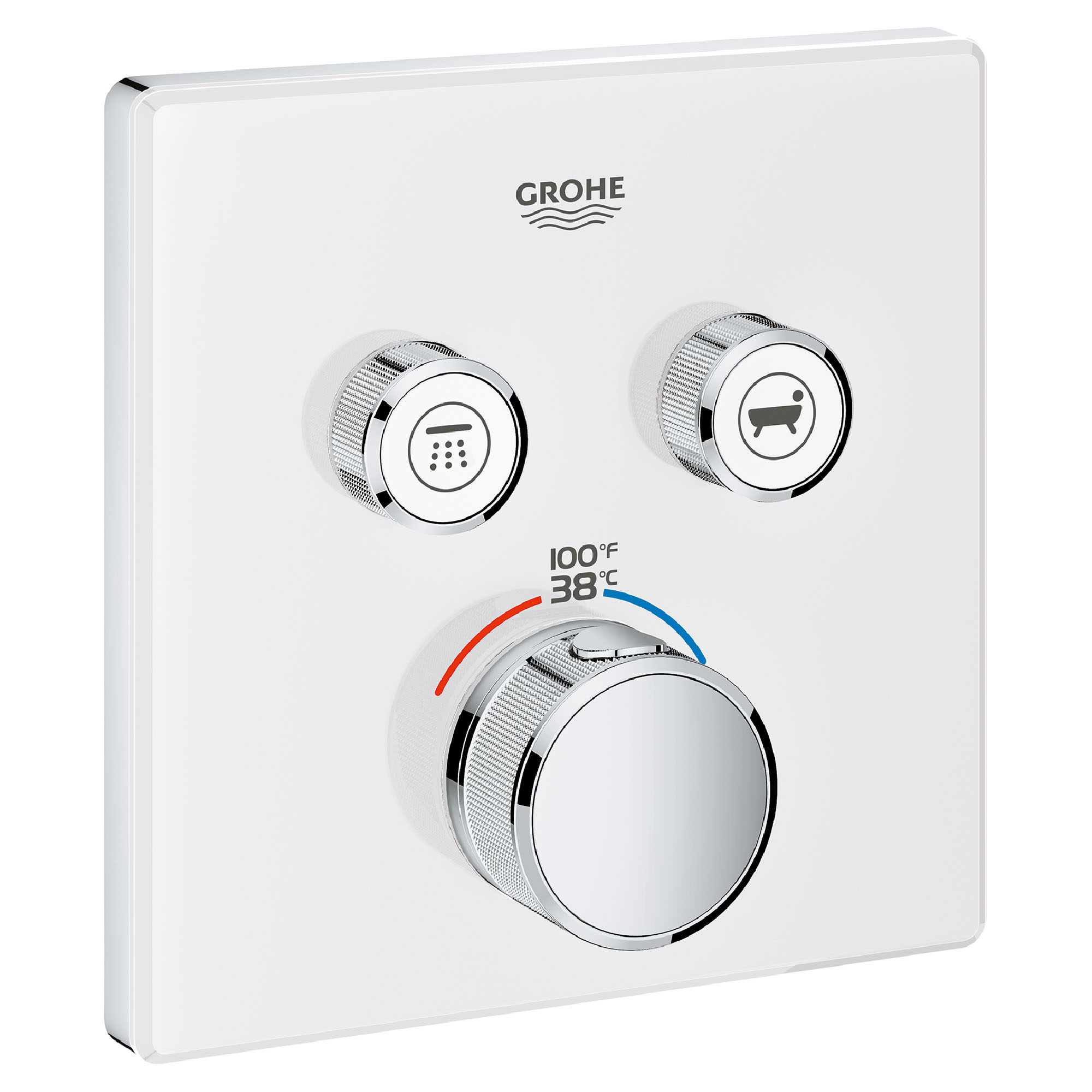 GrohTherm SmartControl Garniture de valve thermostatique à fonction double avec module de commande