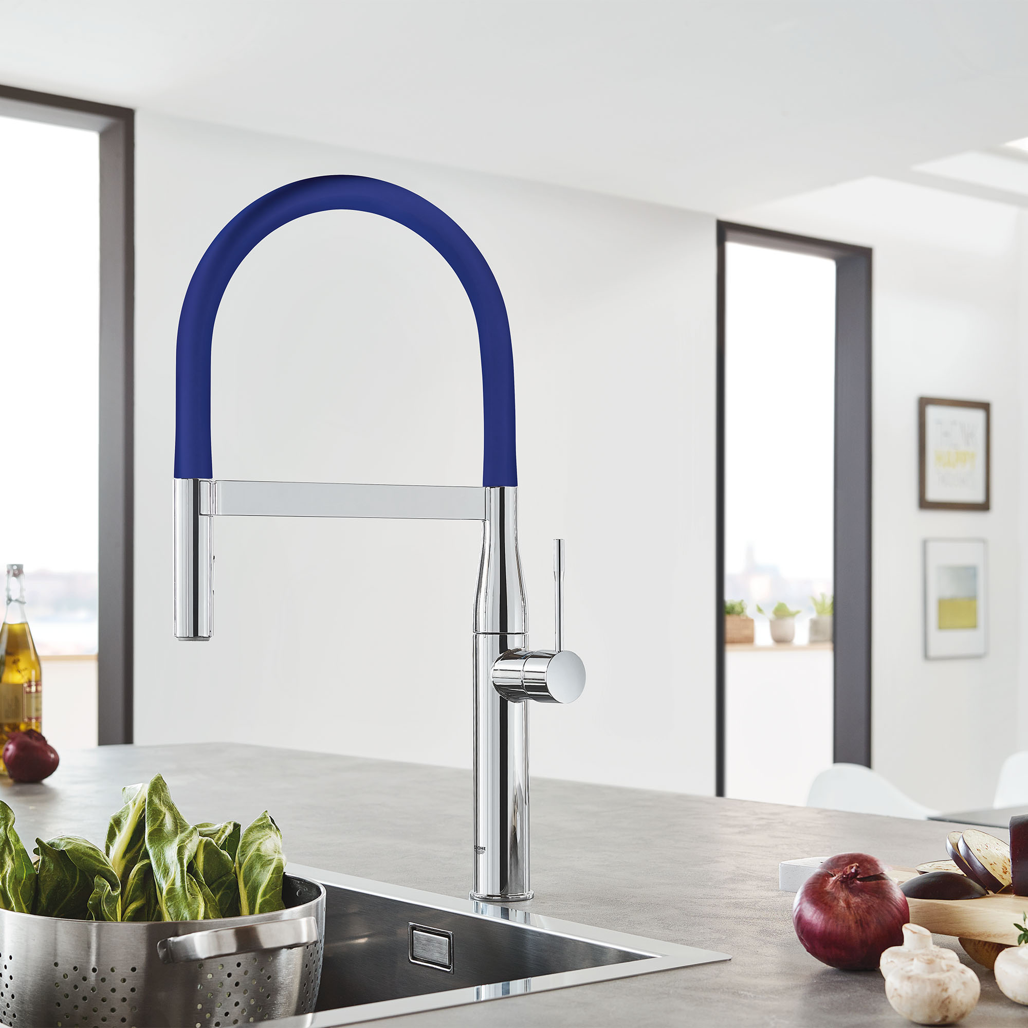 Flexible robinet cuisine GROHE Essence Semi-Pro Rose - Installations cuisine  - Achat & prix