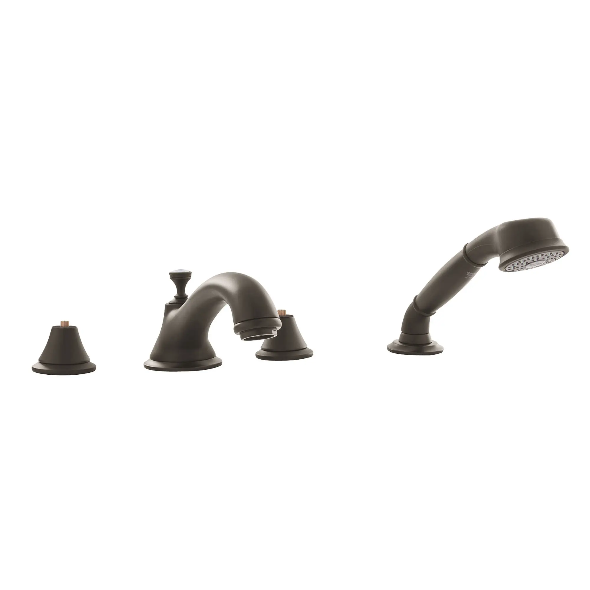 4-Hole 2-Handle Deck Mount Roman Tub Faucet with 9.5 L/min (2.5 gpm) Hand Shower