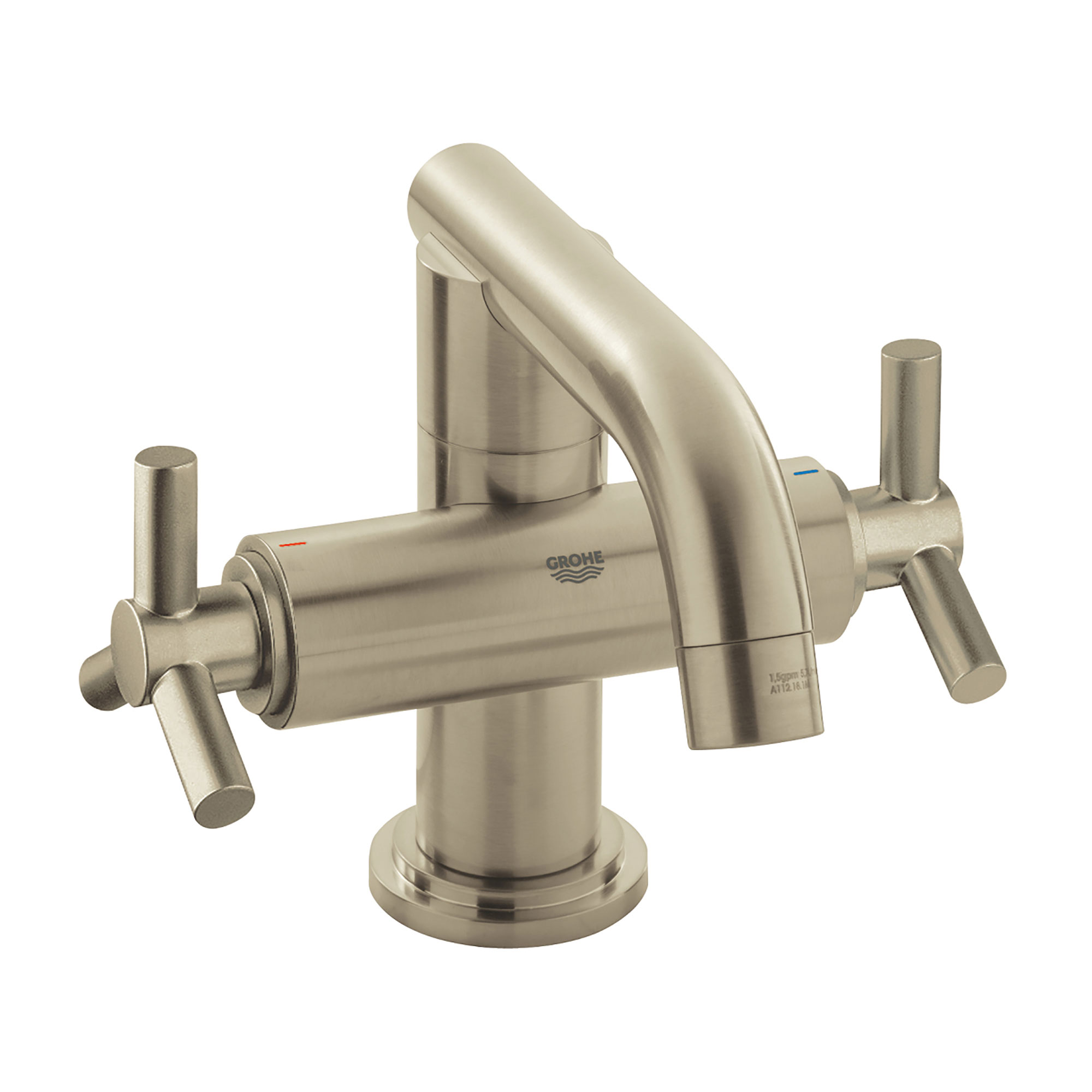 2-Handle Single-Hole Low Arc Bathroom Faucet - 5.7 L/min (1.5 gpm)