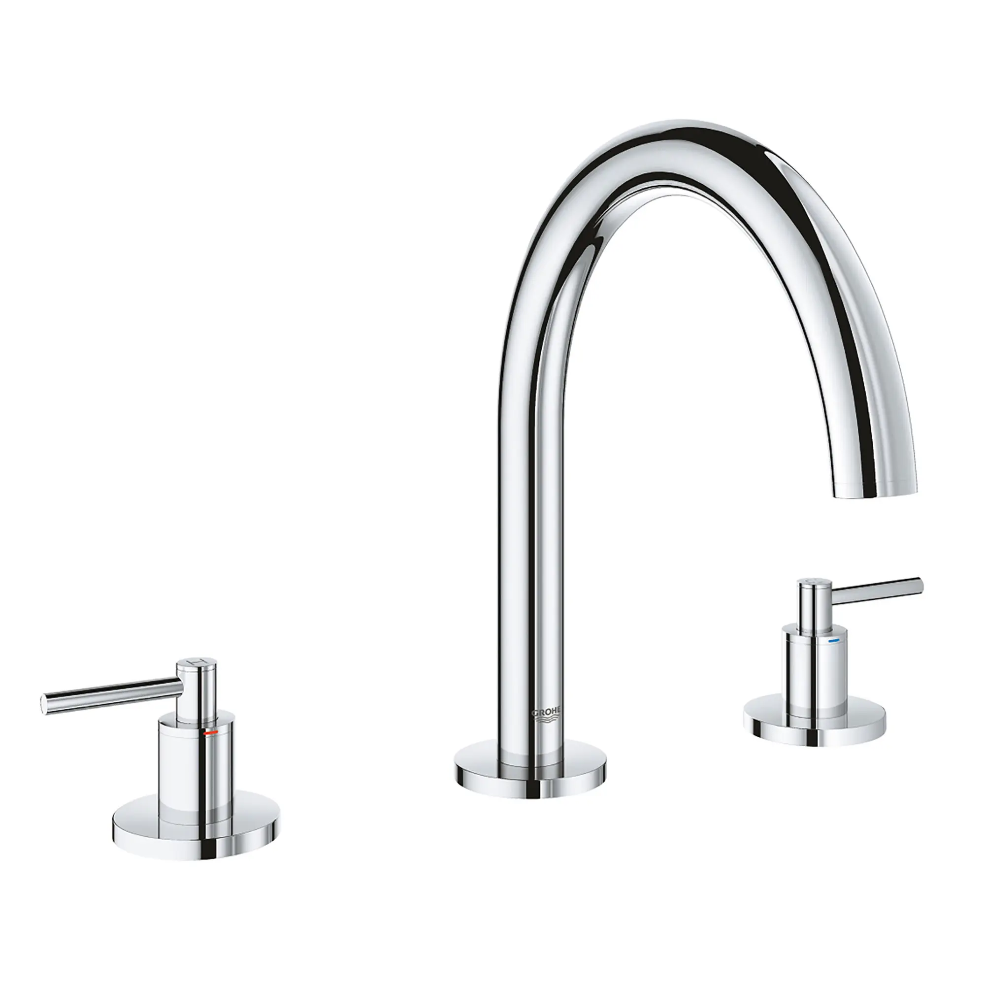 3-Hole 2-Handle Deck Mount Roman Tub Faucet