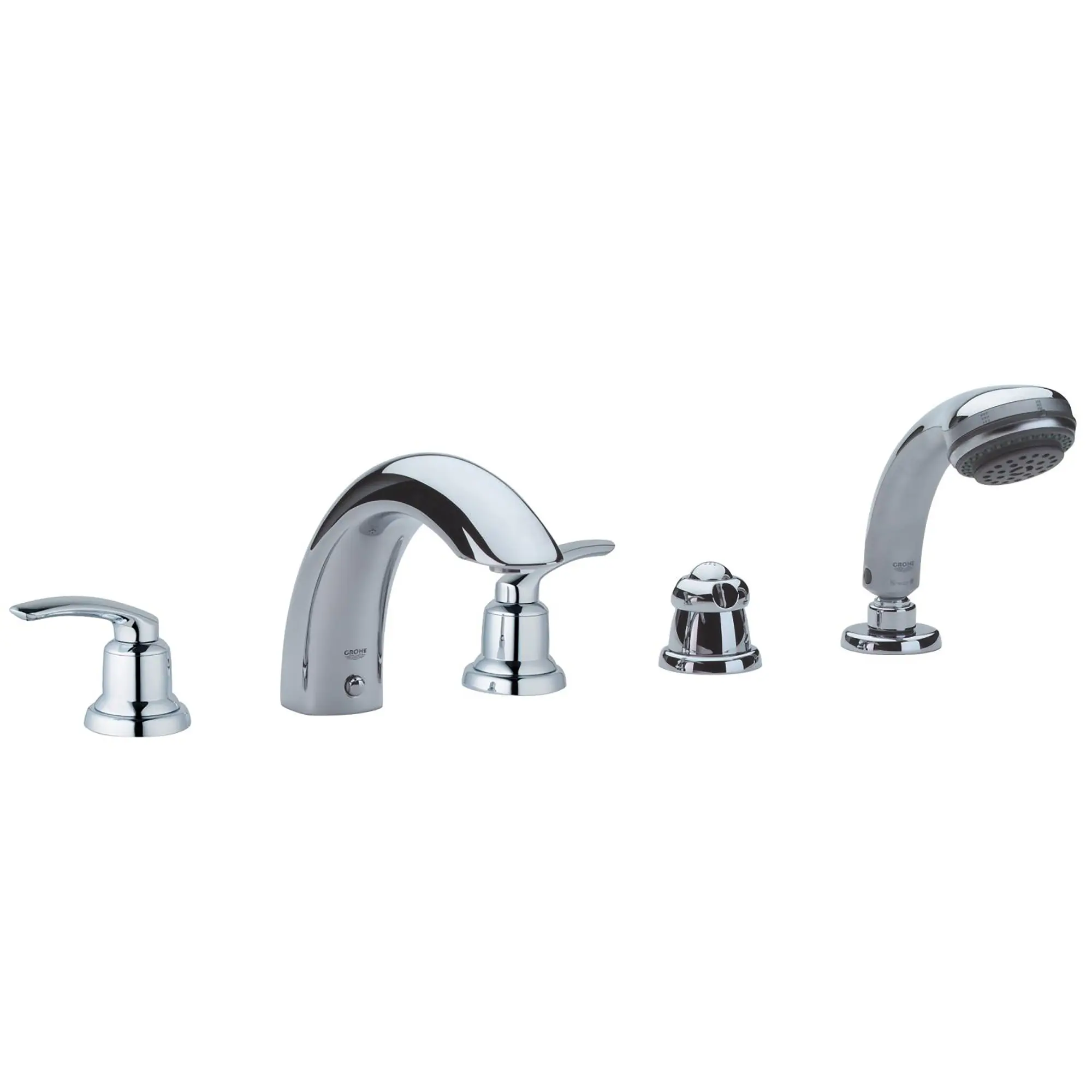 Five-Hole Bathtub Faucet with Handshower