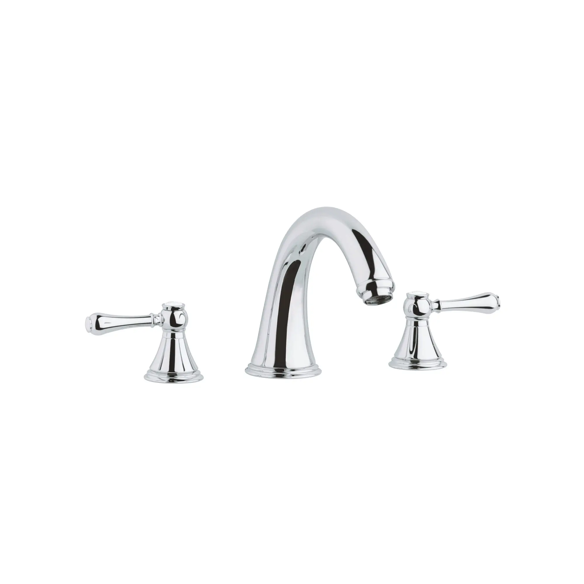 3-Hole 2-Handle Deck Mount Roman Tub Faucet