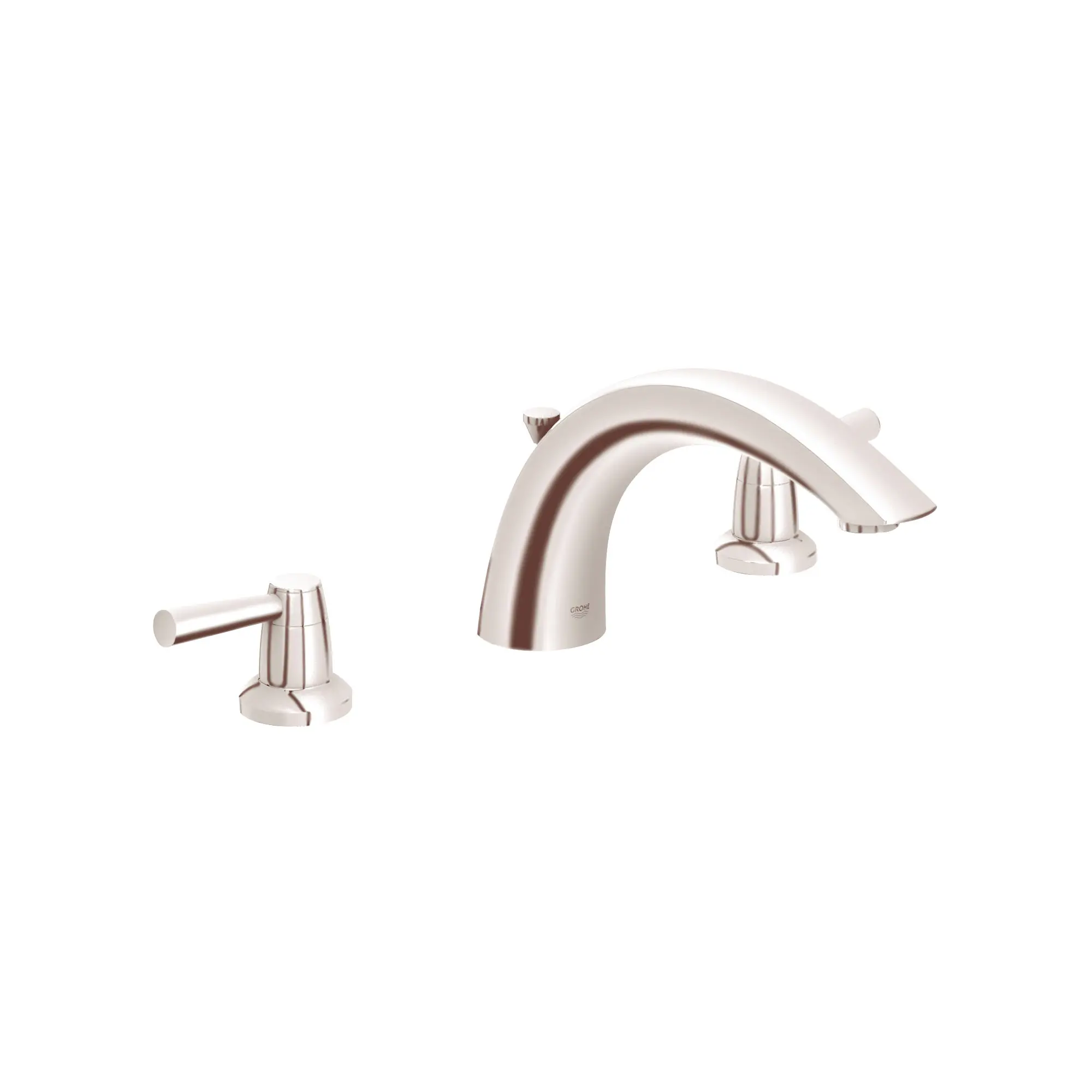 3-Hole 2-Handle Deck Mount Roman Tub Faucet