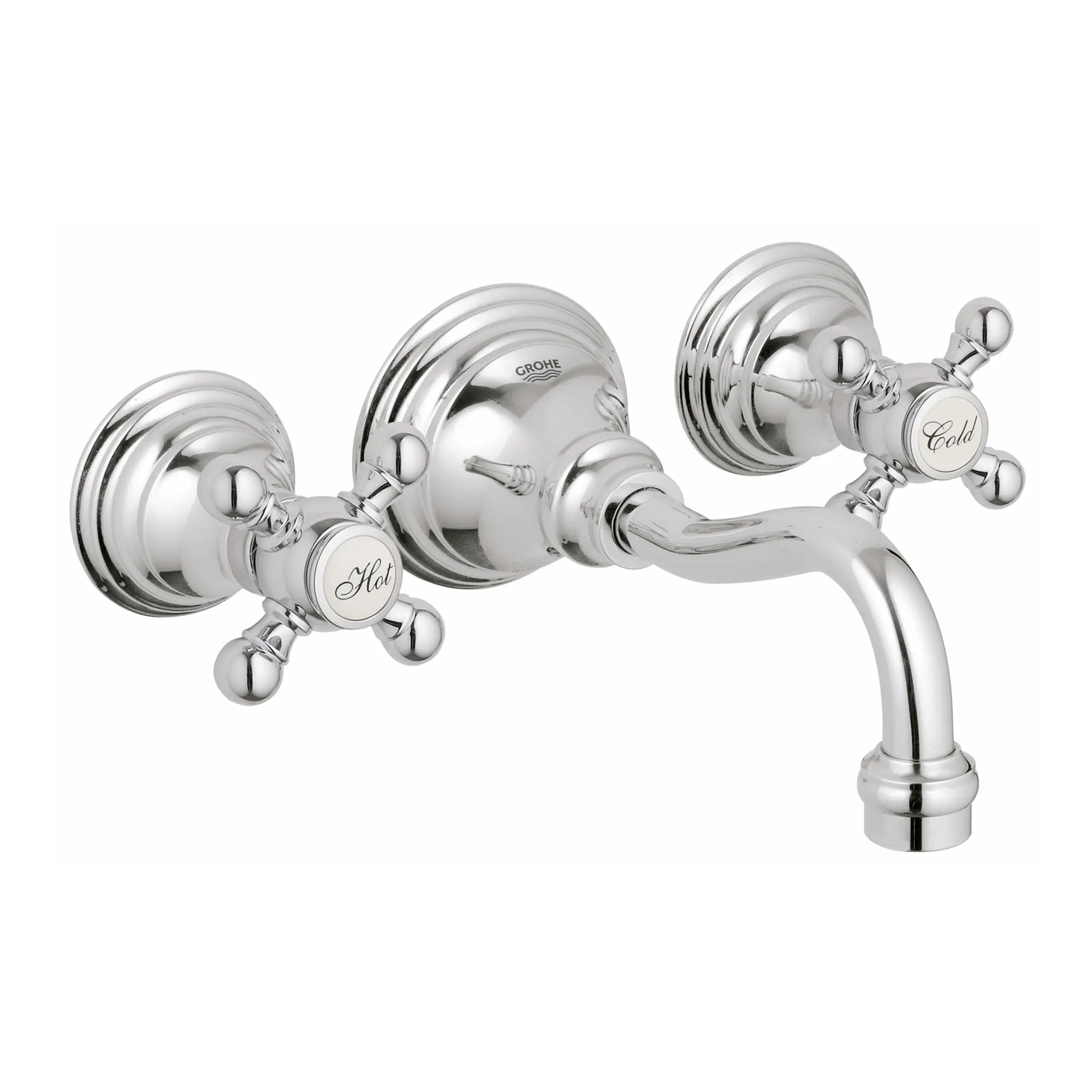 2-Handle Wall Mount Faucet 1.5 GPM