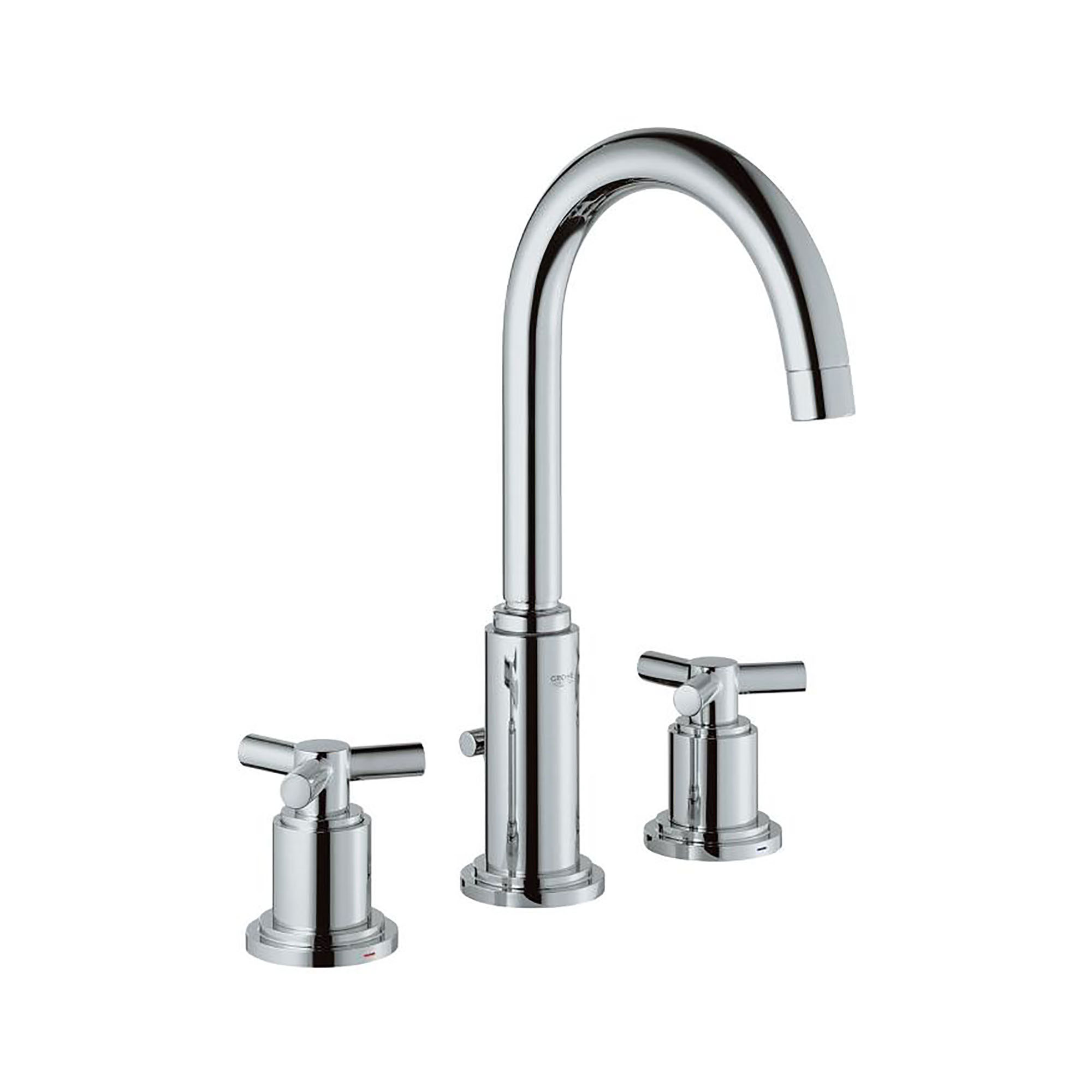8 in. Widespread 2-Handle High Spout Bathroom Faucet - 1.5 GPM