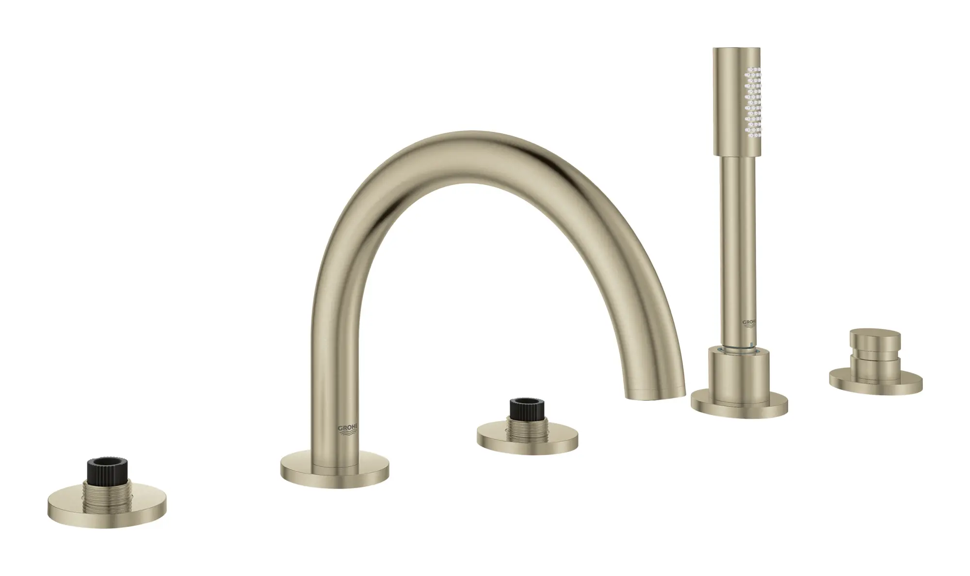 5-Hole 2-Handle Deck Mount Roman Tub Faucet with 6.6 L/min (1.75 gpm) Hand Shower
