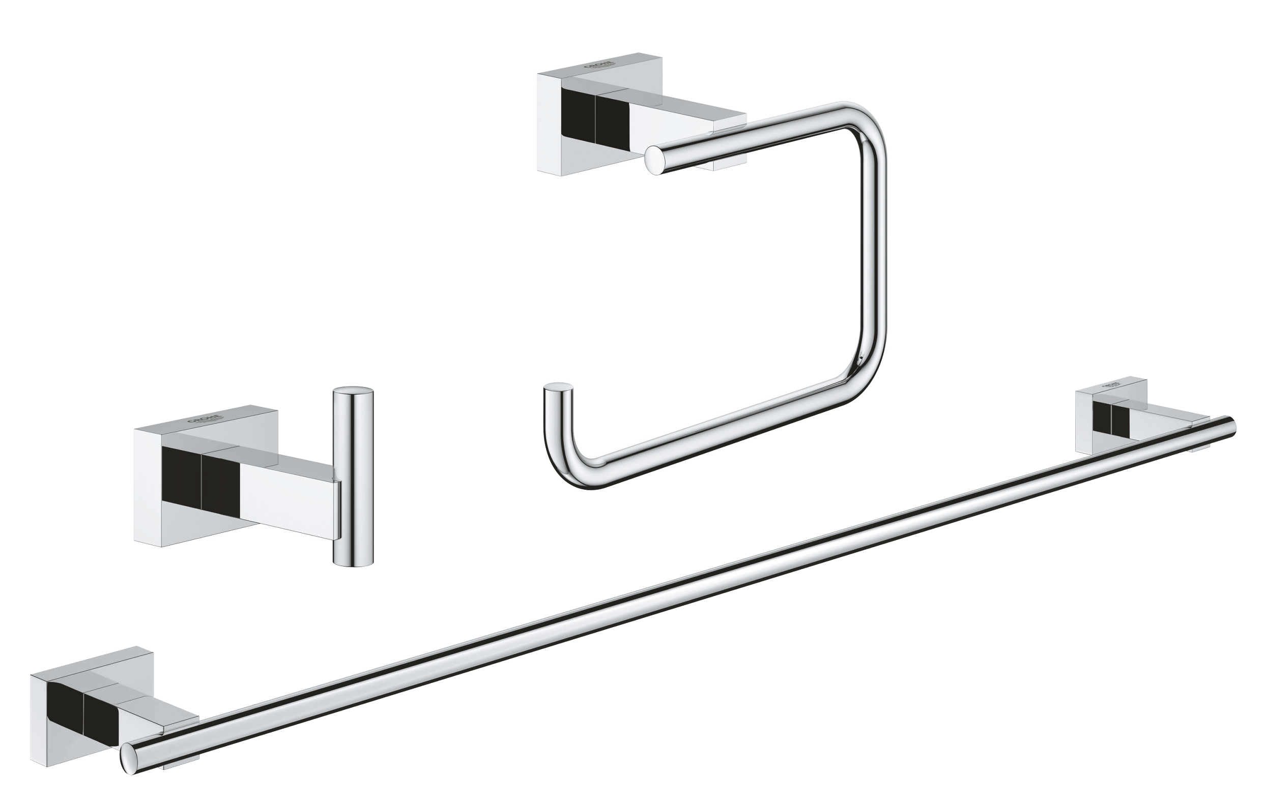 Grohe Grandera 4-Piece Bathroom Accessory Kit, Brushed Nickel in Brushed  Nickel KA-GRN-4-BN Online 