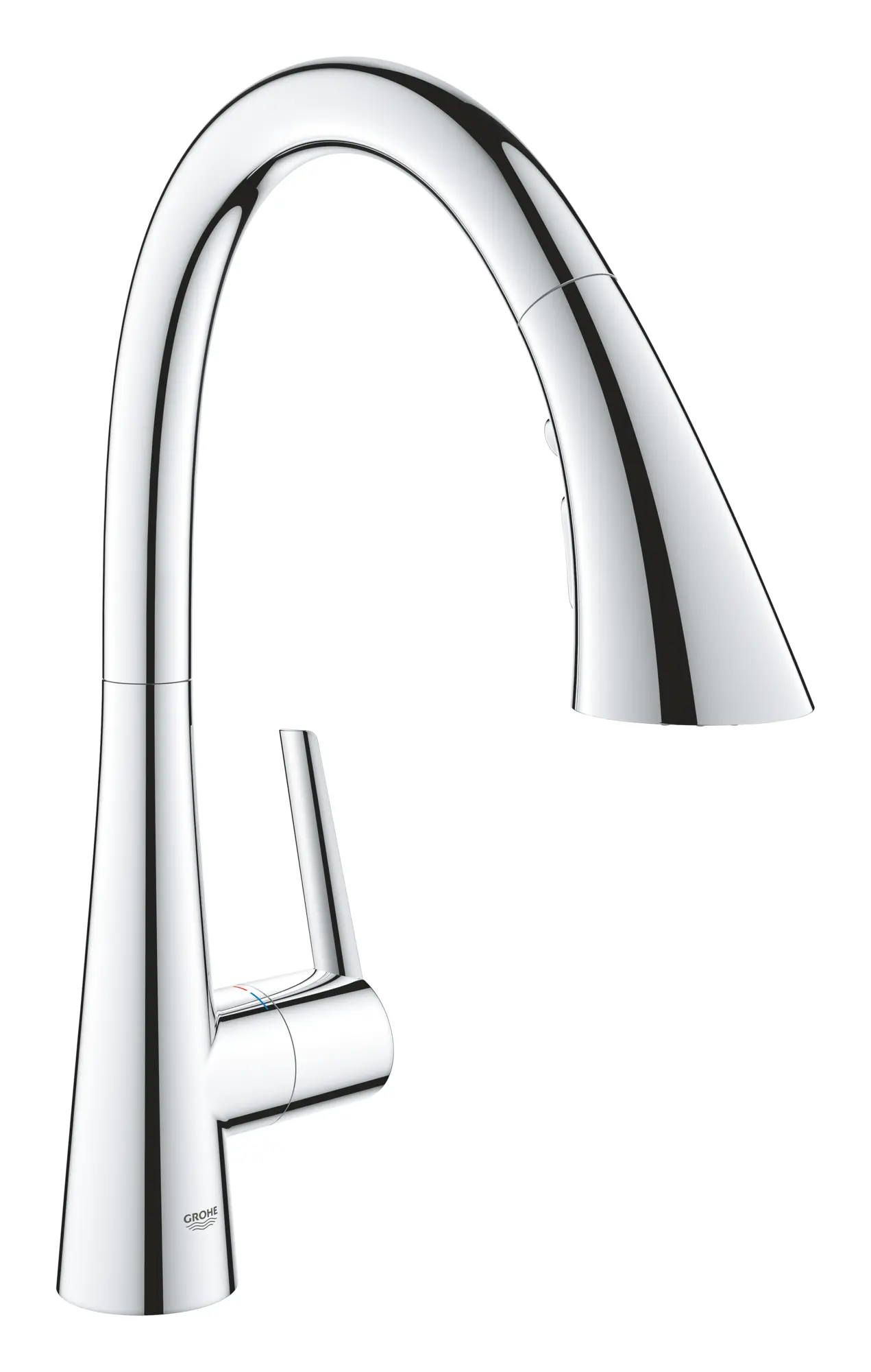 GROHE Zedra Single-Handle Pull Down Kitchen Faucet Triple Spray 1.75 GPM (6.6 L/min)