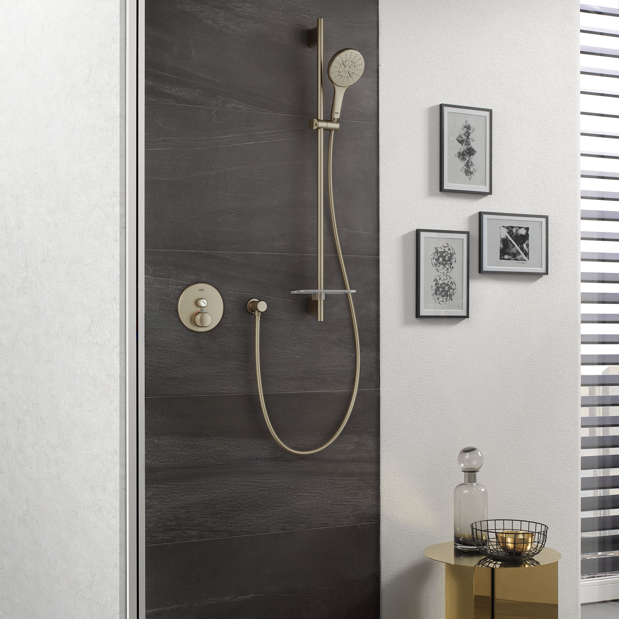 Rainshower SmartActive 130 Ensemble de douche rond - 3 jets d’aspersion