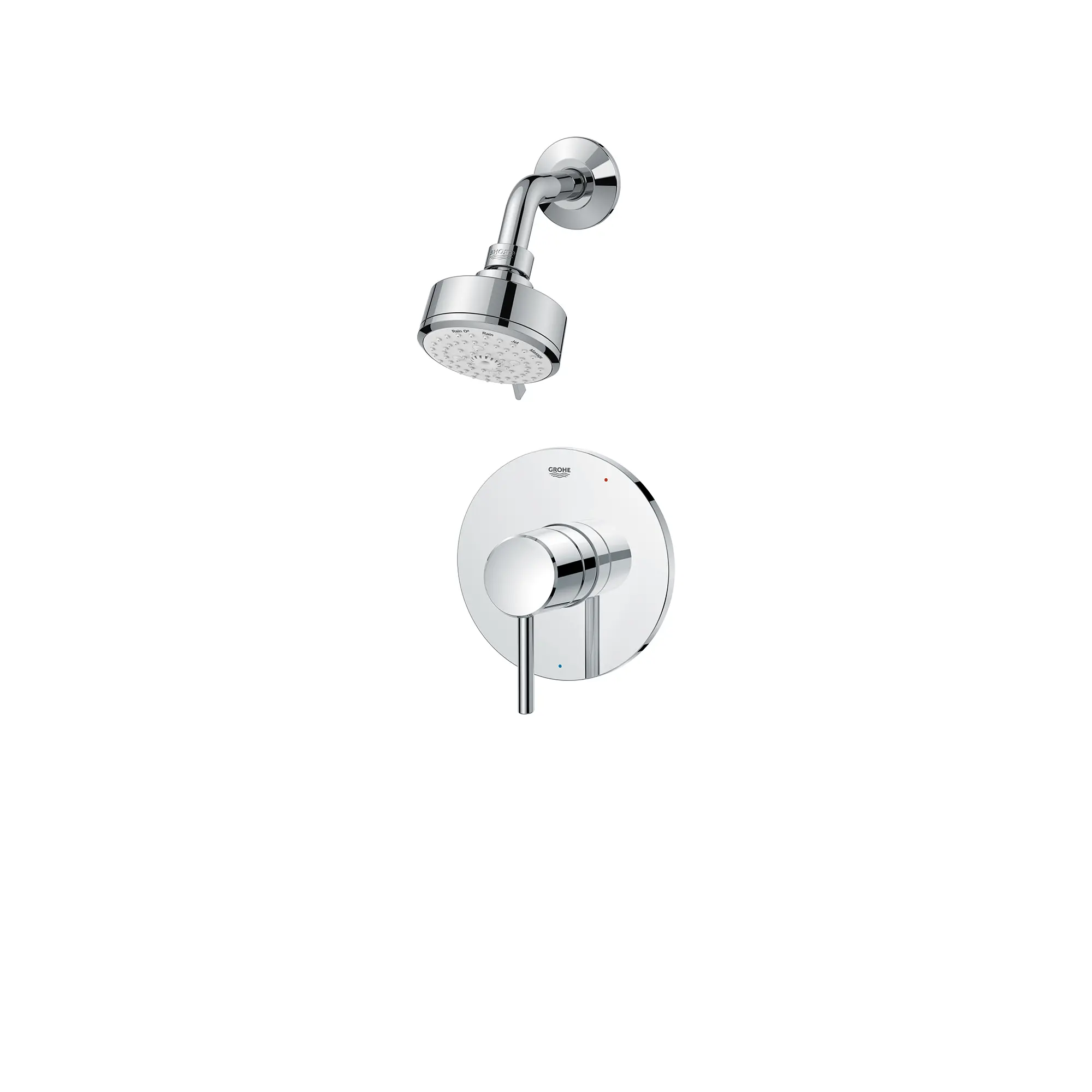 Concetto Pressure Balance Valve Shower Trim Kit