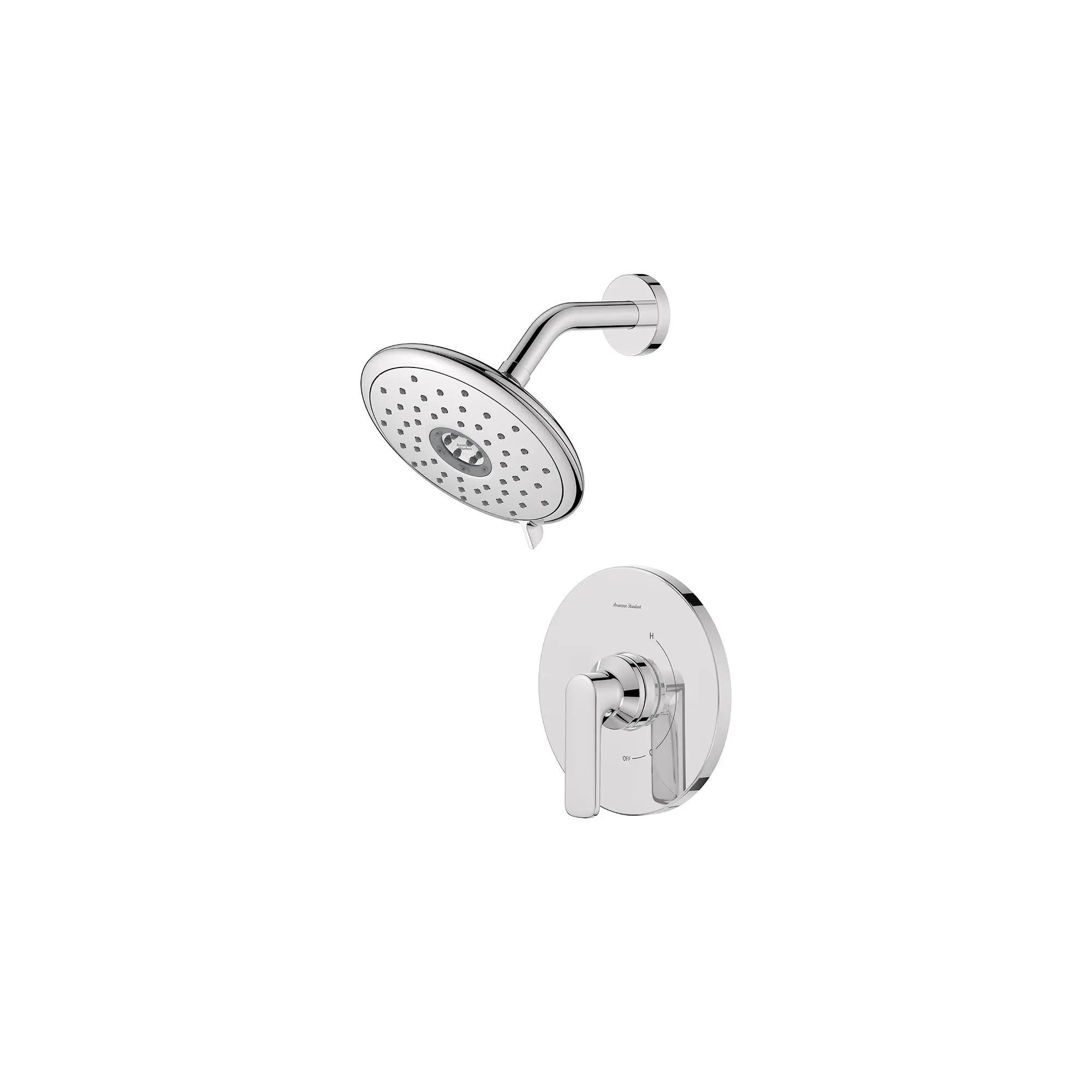 Aspirations - garniture pour douche, 1,8 gpm/6,8 L/min, avec pomme de douche à économie d'eau et double cartouche céramique à pression équilibrée, avec poignée à levier